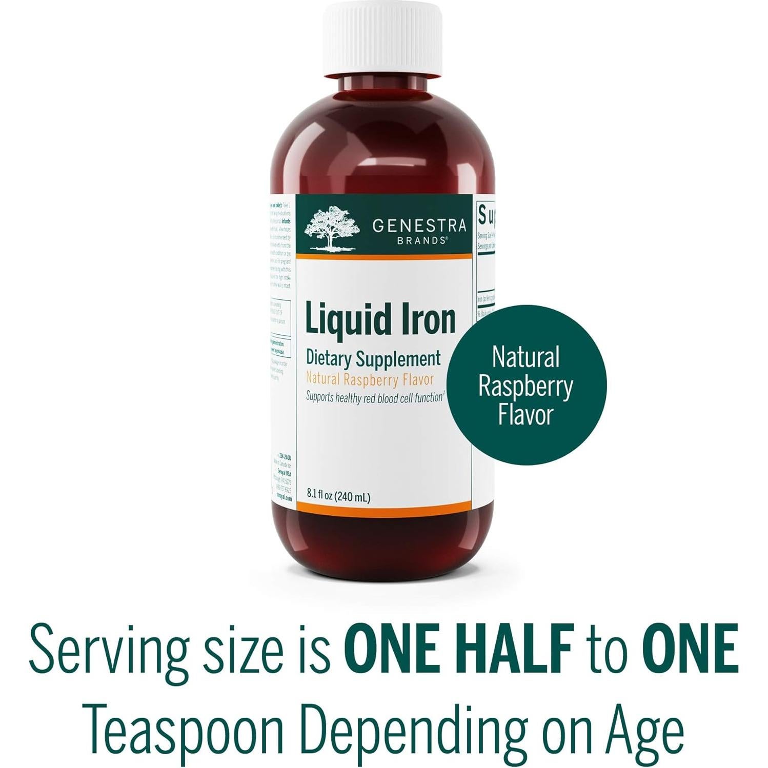 Suplemento Mineral Coloidal Genestra Brands Hierro Líquido 240 ml