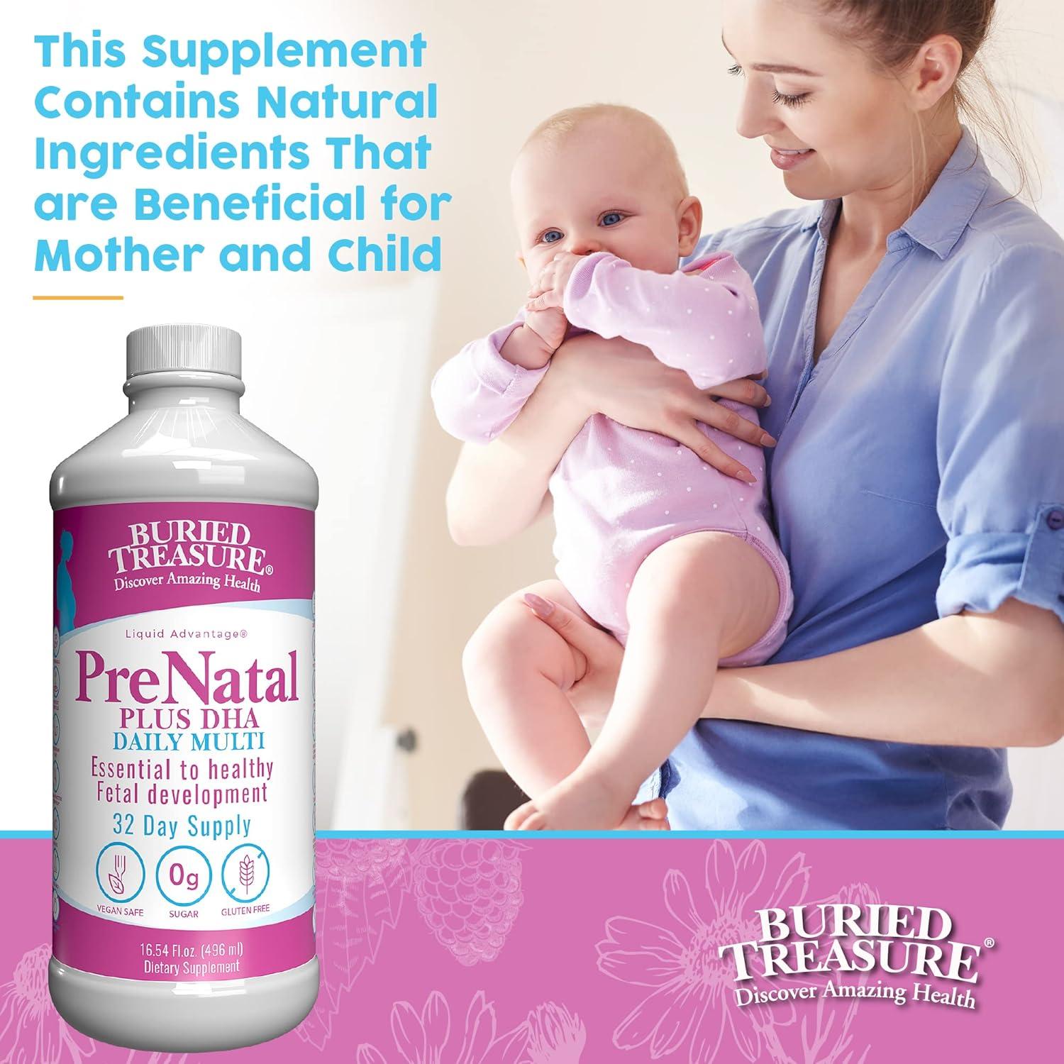Suplemento Prenatal Plus DHA Tesoro Enterrado 473 ml