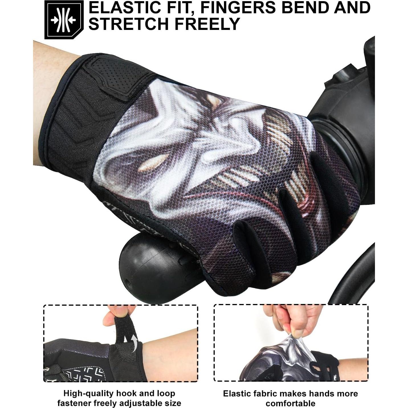 Guantes RIGWARL 114 Negro XXL para Motocicleta y Ciclismo