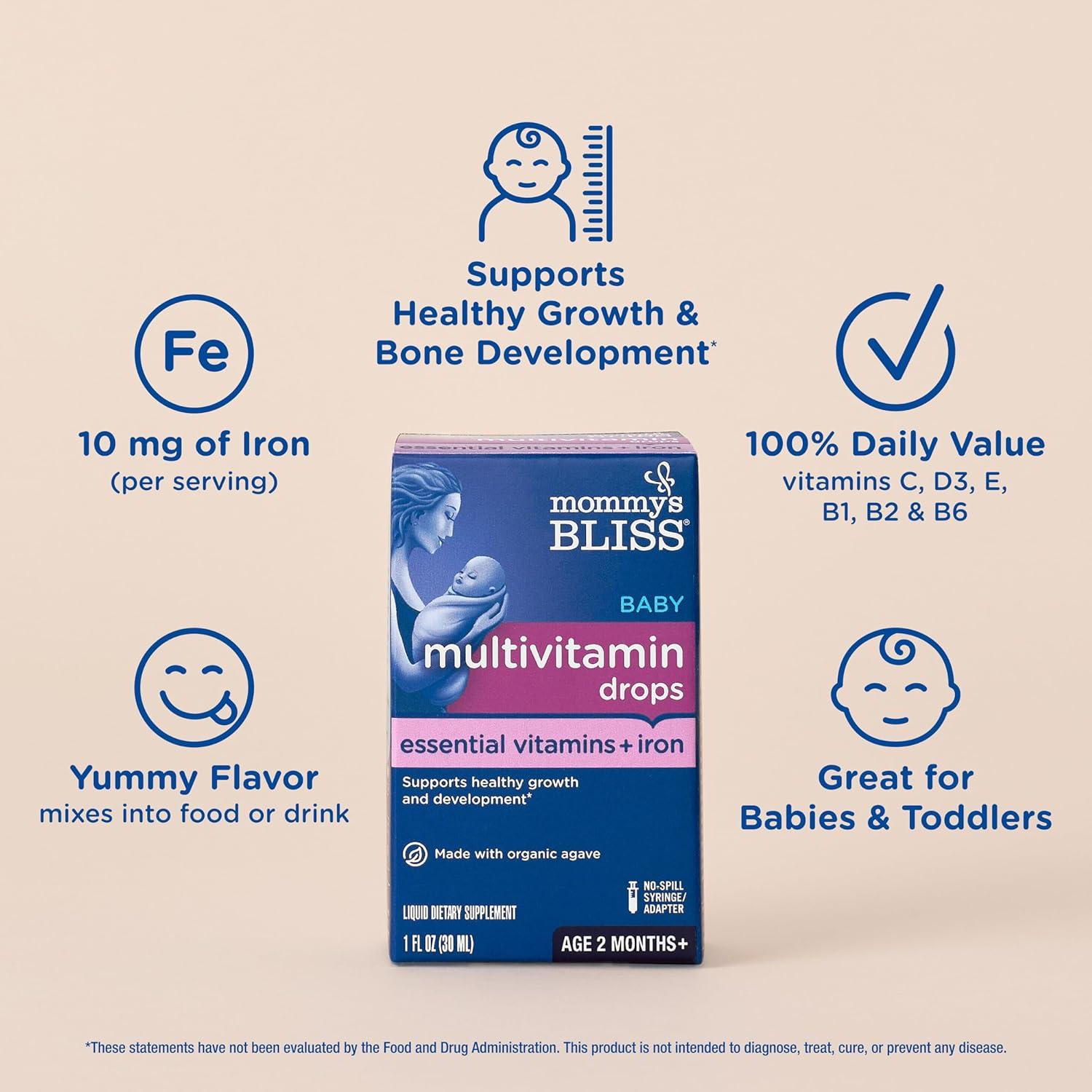 Multivitamina Líquida para Bebés Mommy's Bliss + Hierro 30 ml