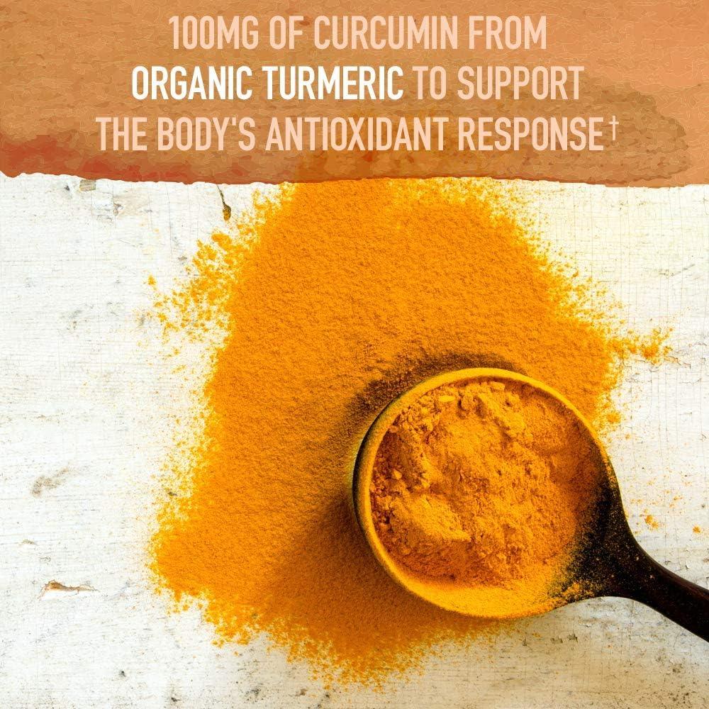 Suplemento Herbal Jardín de Vida Cúrcuma 100mg 60 Tabletas