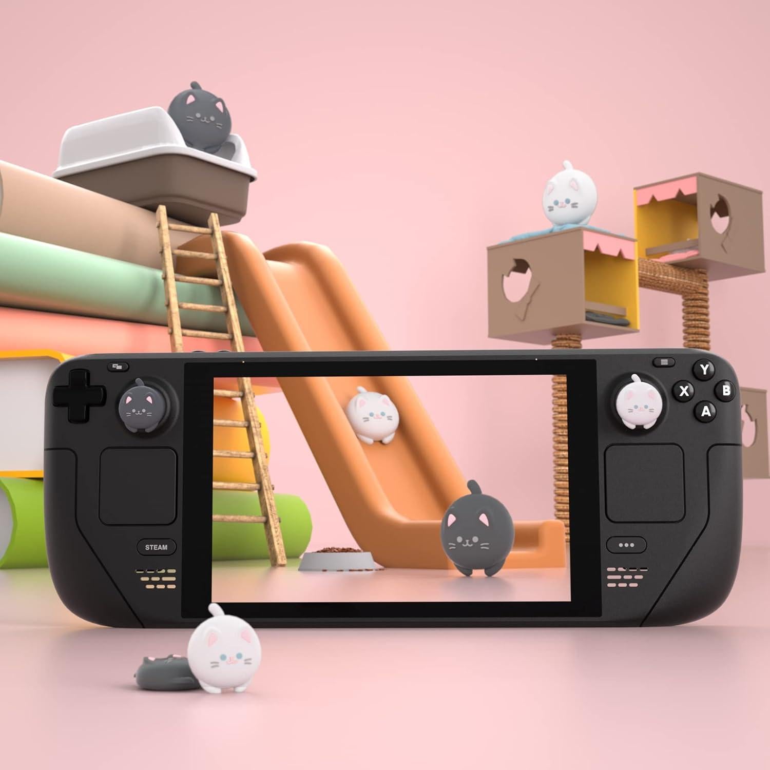 Tapas de Agarre para Pulgares PlayVital Gatito Bonito