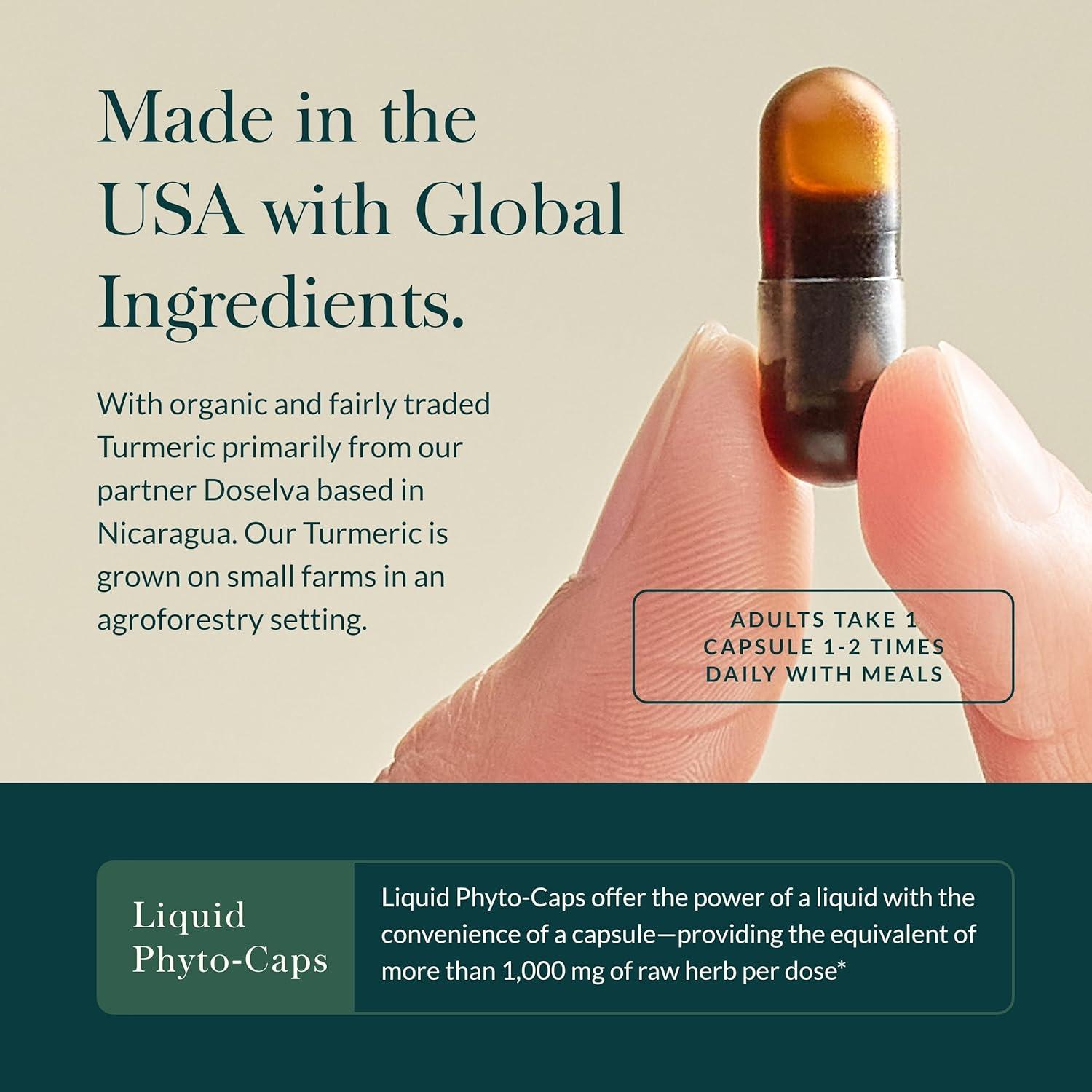 Cápsulas de Cúrcuma Suprema Gaia Herbs - 120 Unidades