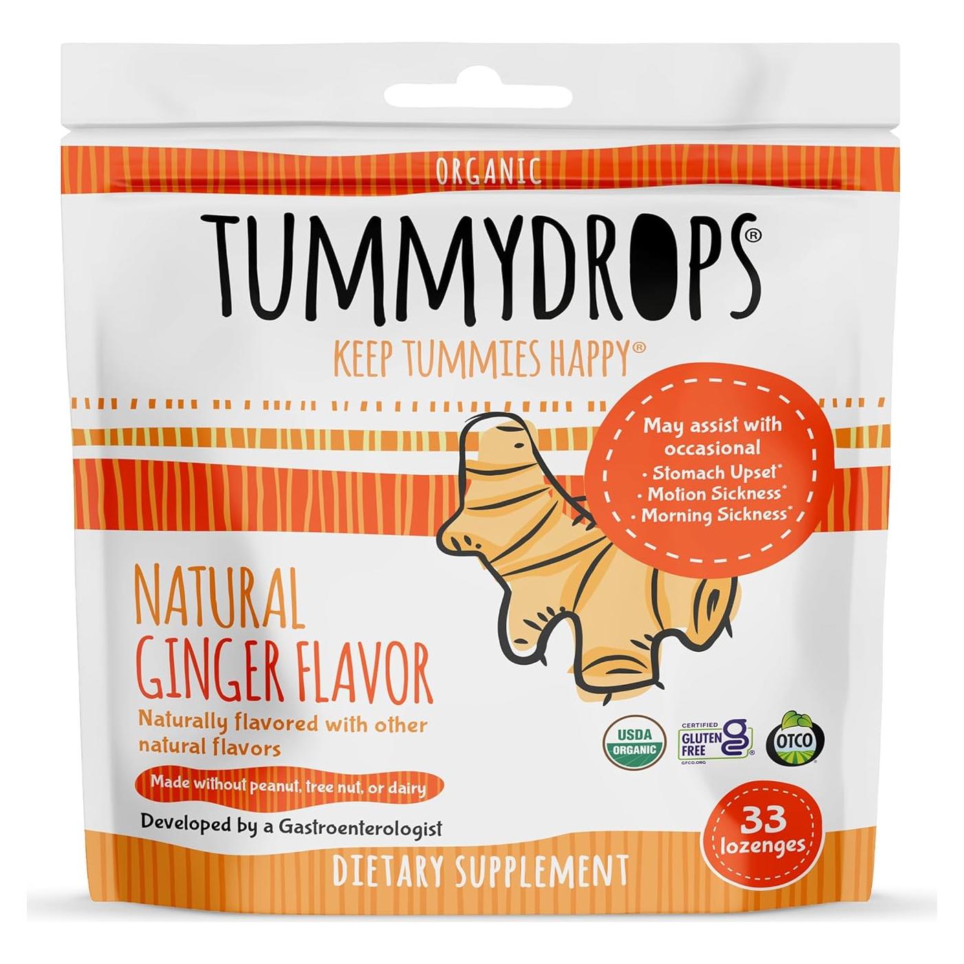 Gotas de Jengibre Orgánico USDA - 33 Gotas Individuales