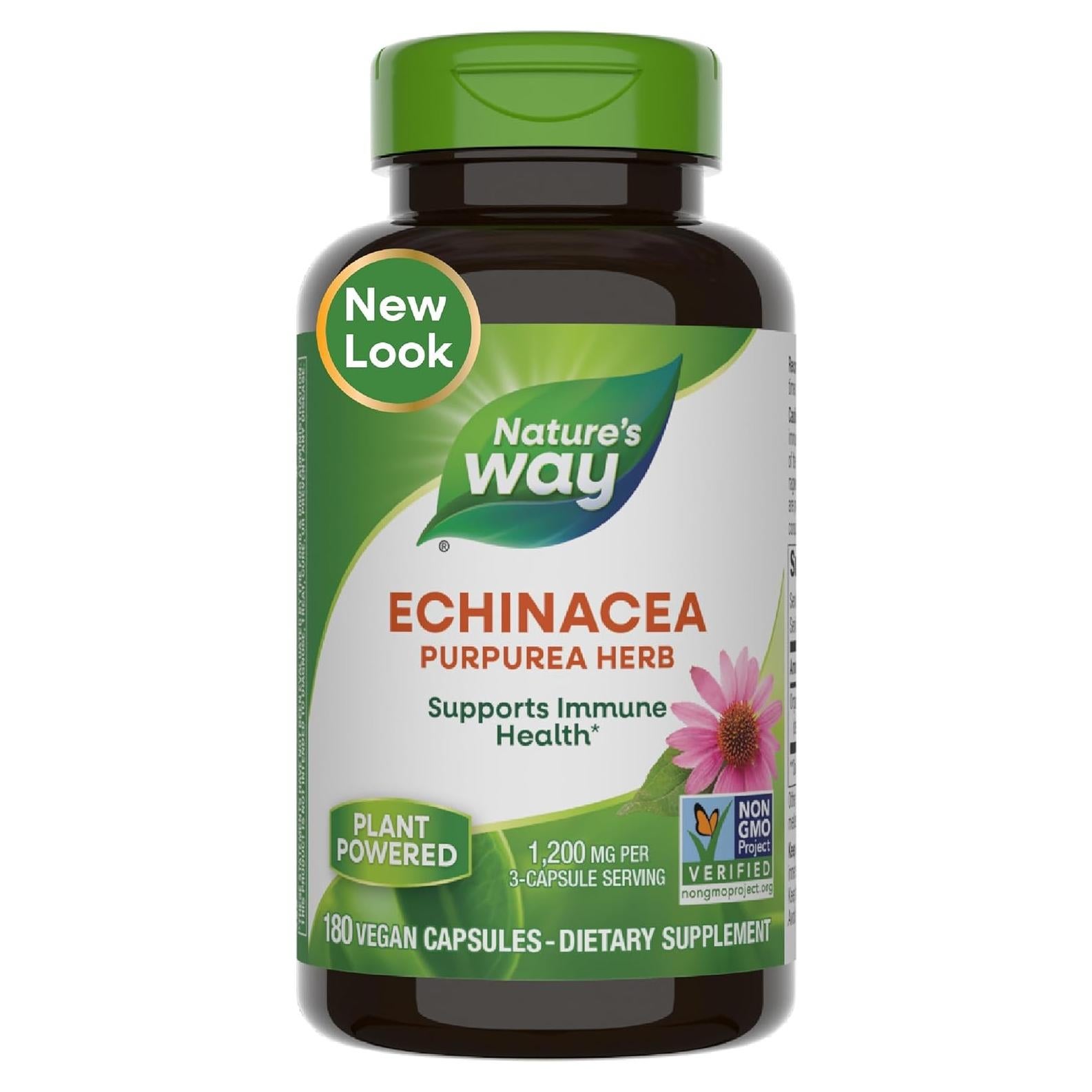 Echinacea Purpurea Nature's Way 1200 mg 180 Cápsulas Veganas