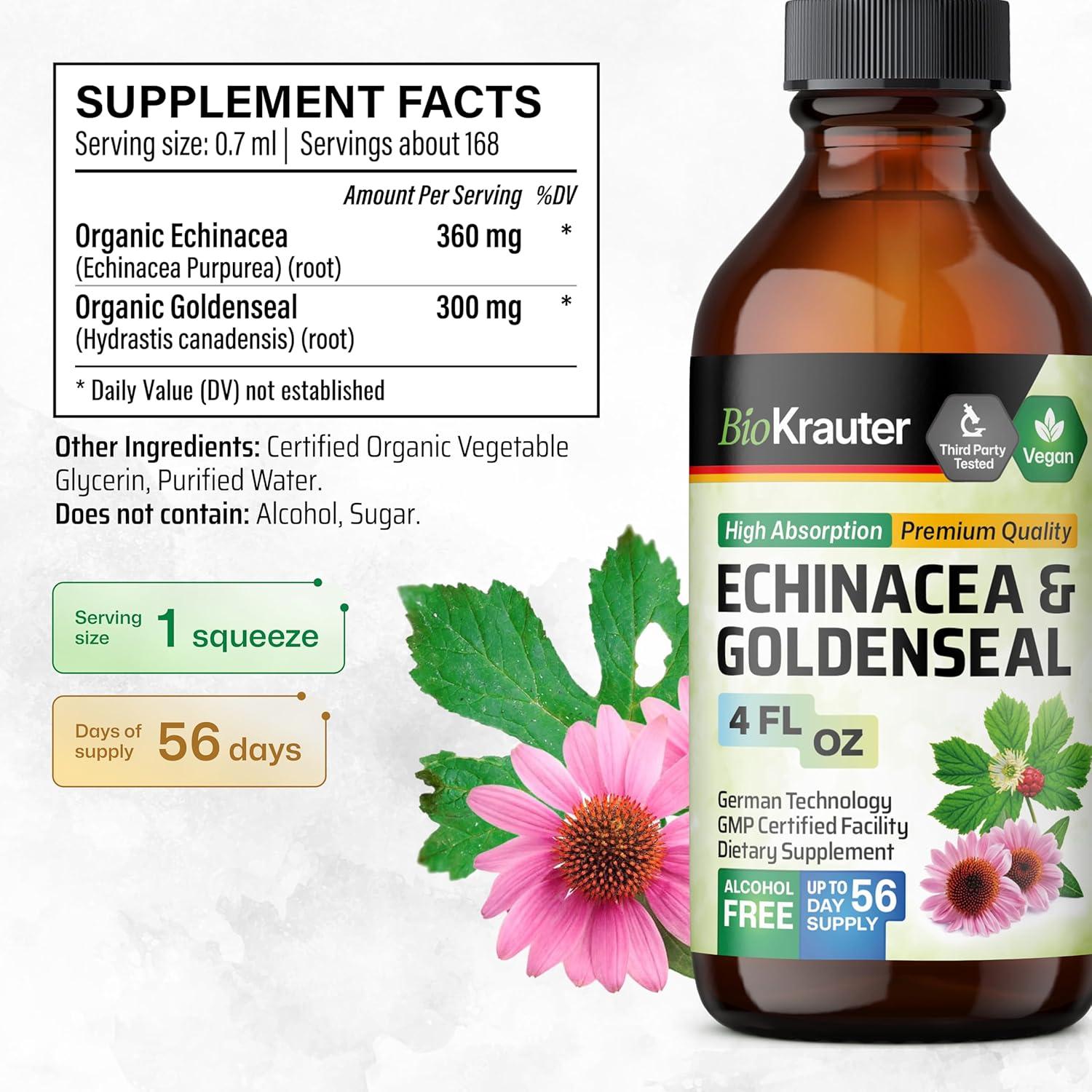 Extracto Líquido de Echinacea y Goldenseal BIO KRAUTER 120 ml