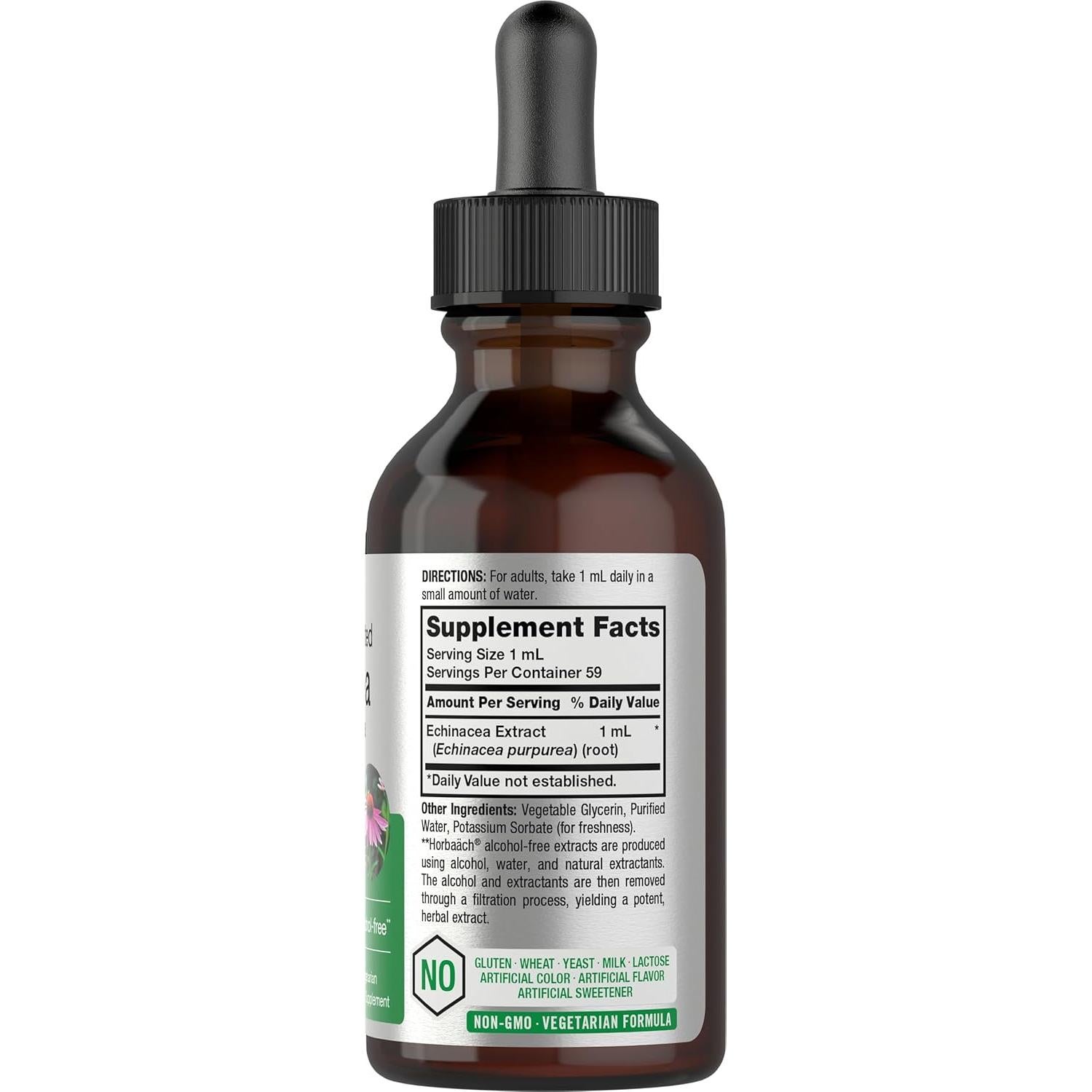 Extracto Líquido de Echinacea Horbäach 60 ml Sin Alcohol