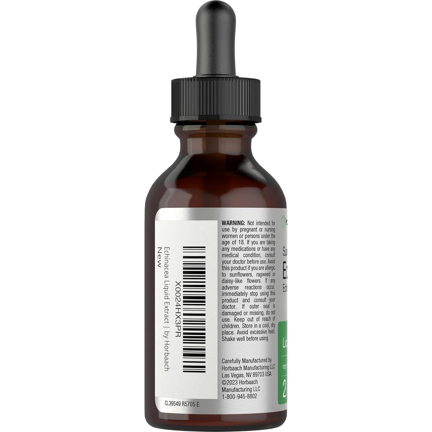 Extracto Líquido de Echinacea Horbäach 60 ml Sin Alcohol