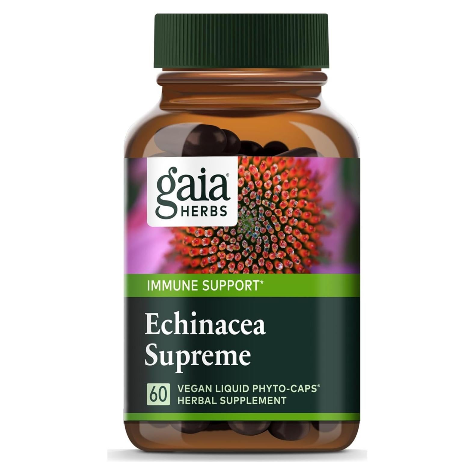 Suplemento Inmunológico Gaia Herbs Echinacea Supreme 60 Cápsulas