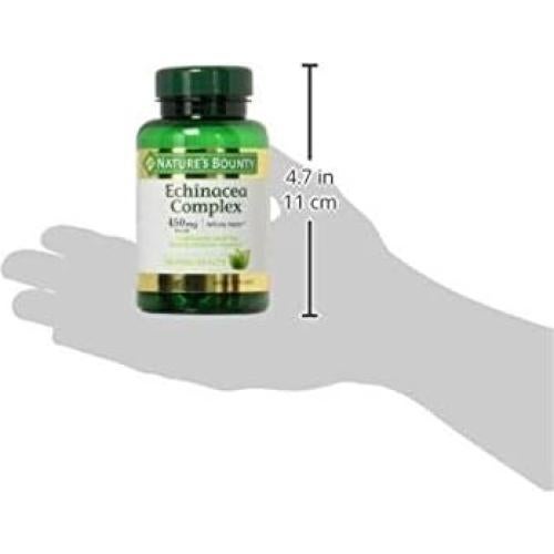 Suplemento Herbal Equinácea Nature's Bounty 450 mg 100 Cápsulas