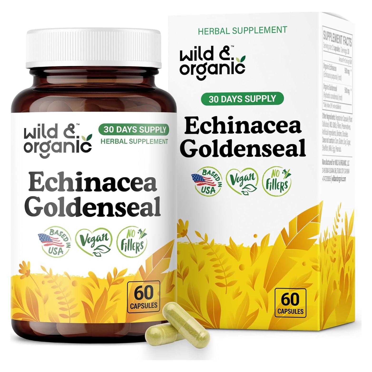 Cápsulas de Equinácea y Sello Dorado Silvestre 60 Unidades