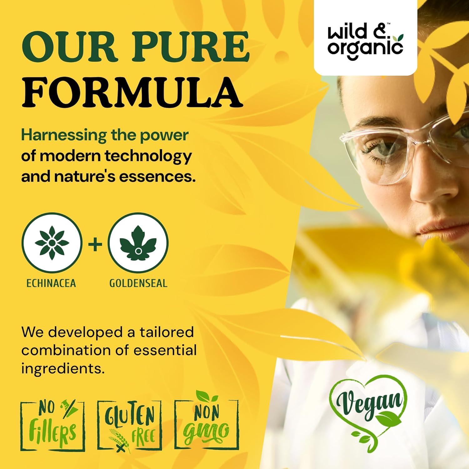 Cápsulas de Echinacea y Goldenseal Orgánico 90 Unidades - Soporte Inmunológico