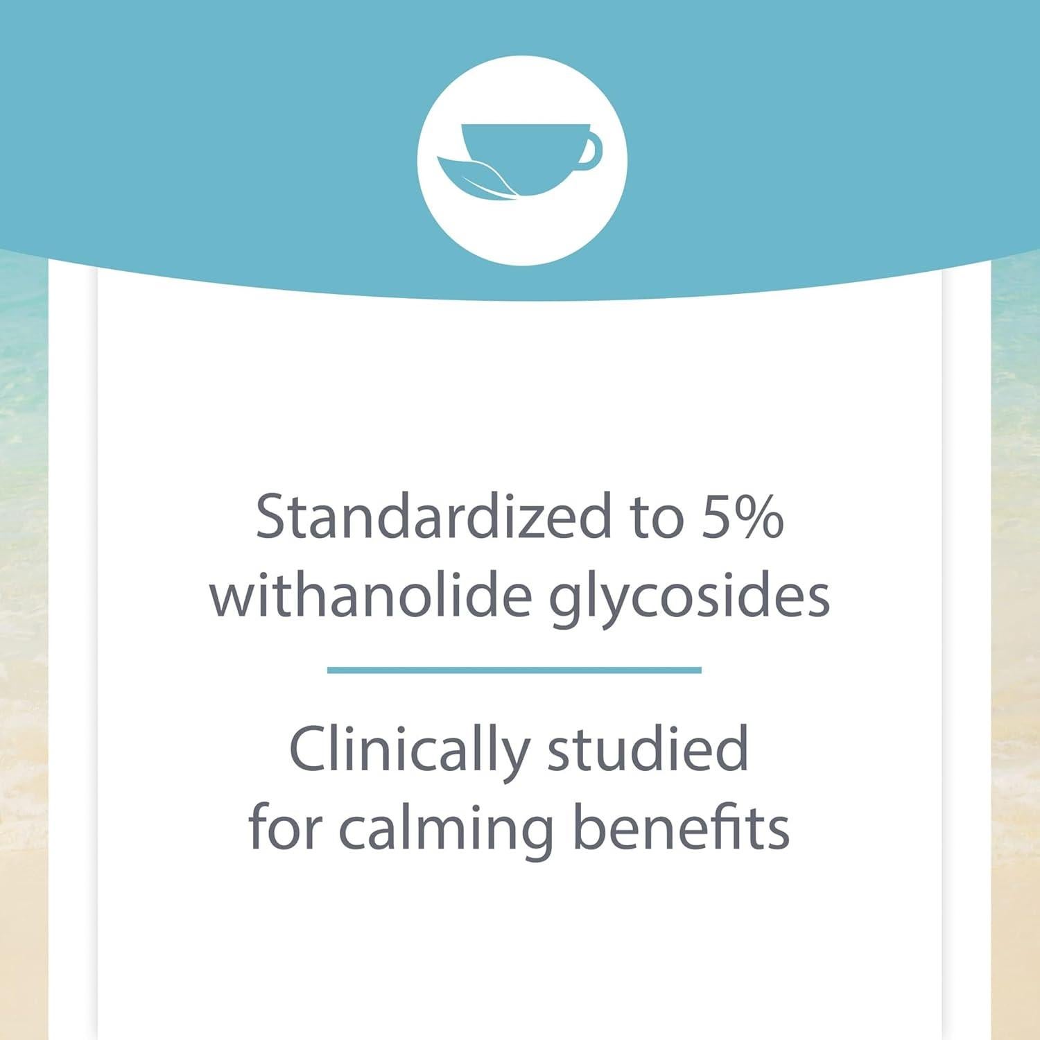 Stress-Relax KSM-66 Ashwagandha 600 mg Natural Factors 30 Cápsulas