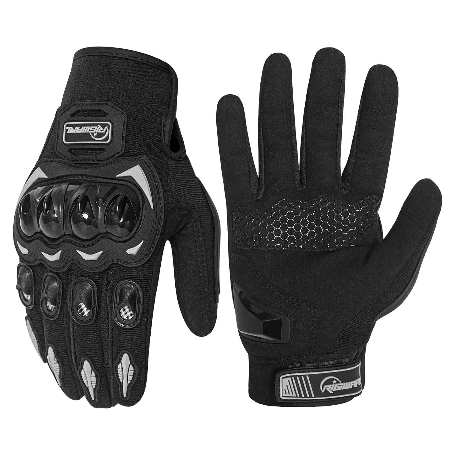 Guantes RIGWARL 114 Negro XXL para Motocicleta Táctiles