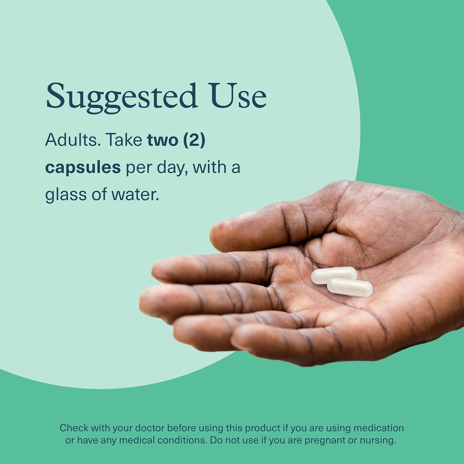 Suplemento Youtheory Ashwagandha + GABA 1000 mg - 60 Cápsulas