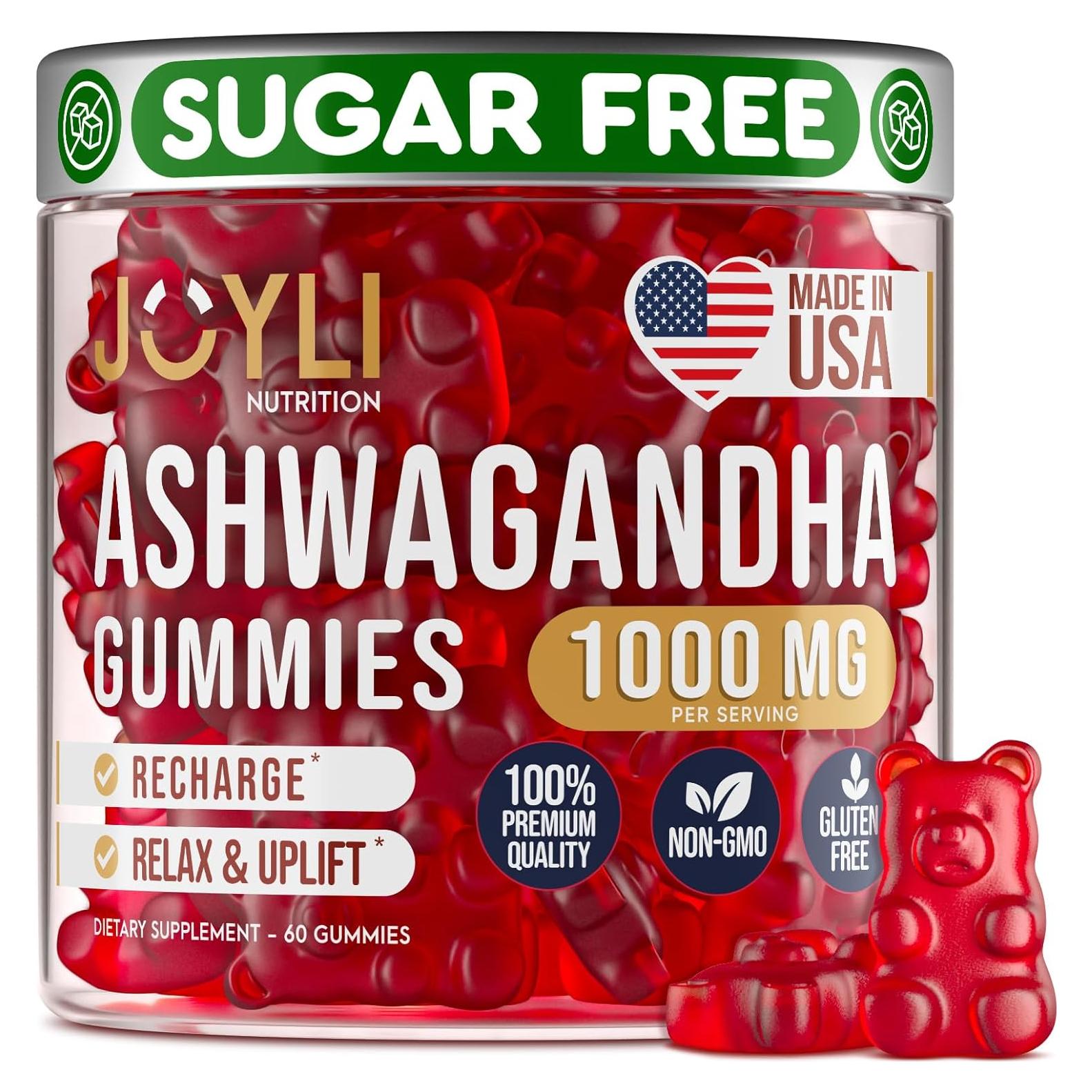 Gomitas de Ashwagandha JOYLI 60 Masticables Veganos Sin Azúcar