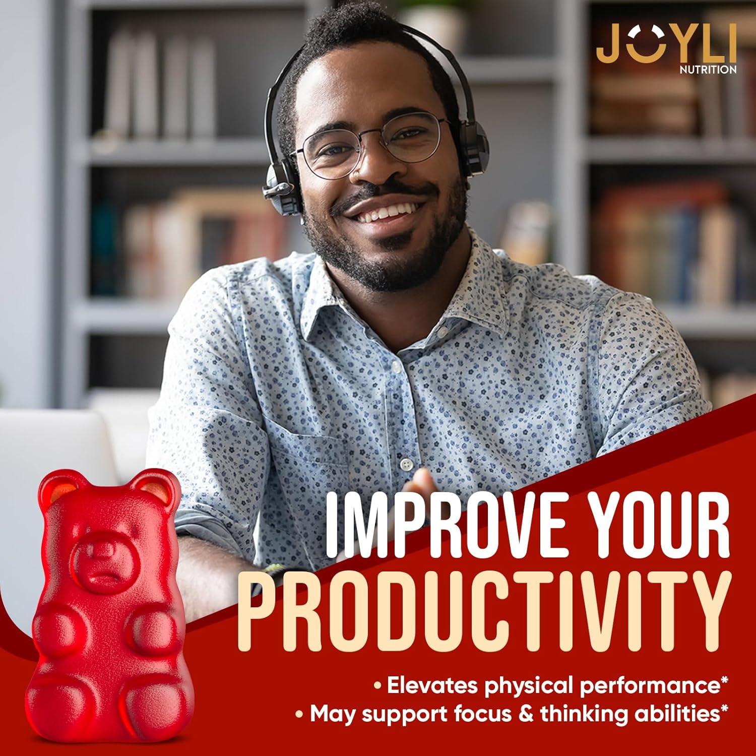 Gomitas de Ashwagandha JOYLI 60 Masticables Veganos Sin Azúcar