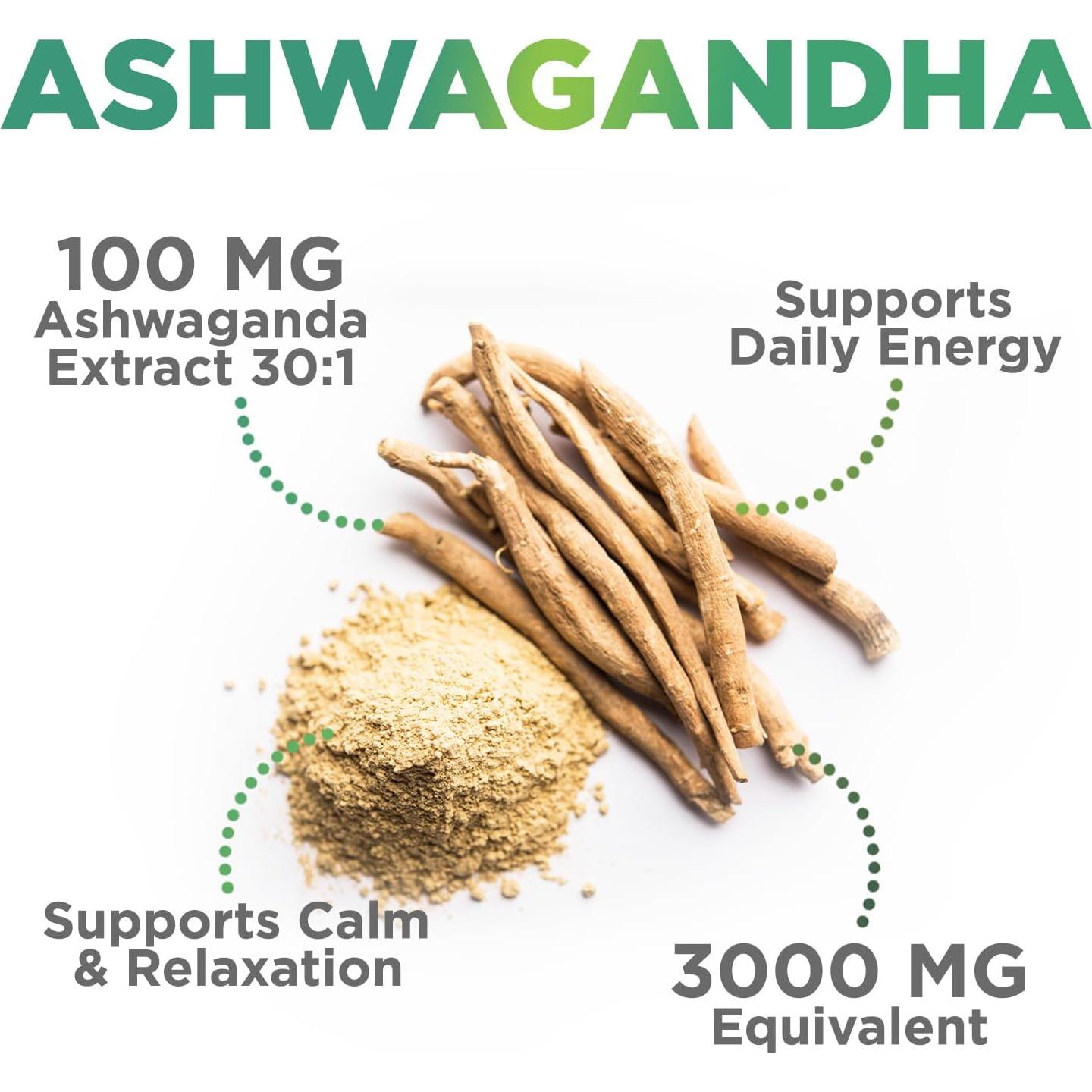 Gomitas de Ashwagandha Nature's Nutrition 3000mg Veganas 60 Unidades