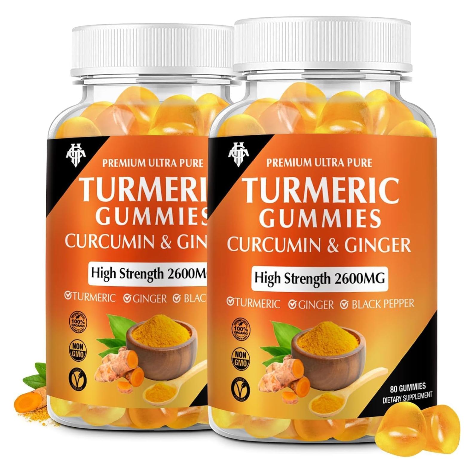 Gomitas de Cúrcuma y Curcumina CHANUBITO 80 Conteo Veganas