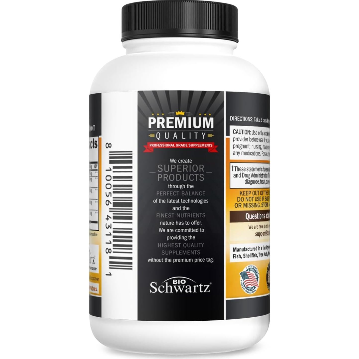 Suplemento de Cúrcuma Quercetina Bromelina BioSchwartz 30 Cápsulas