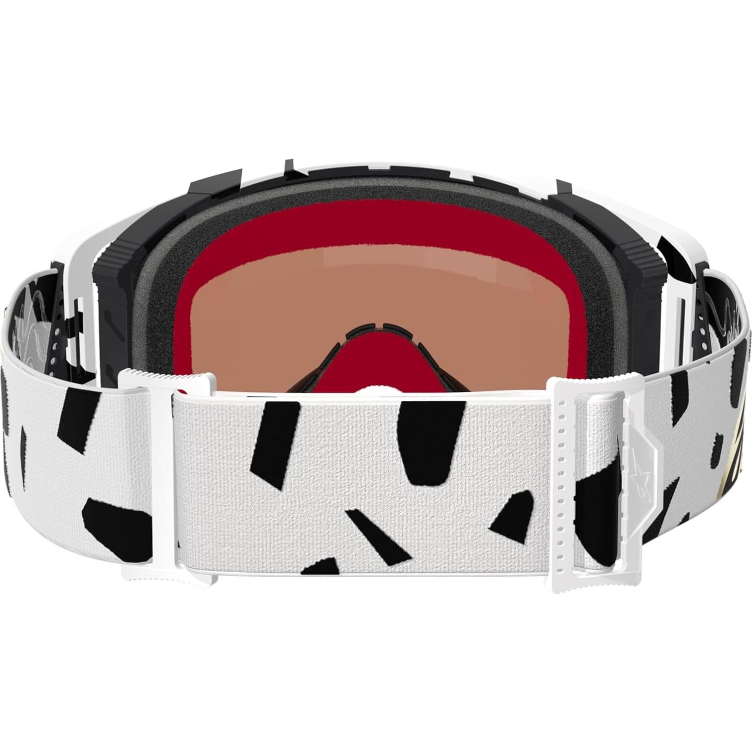 Gafas Alpinestars Supertech MX Off Road - Blanco/Oro Espejo