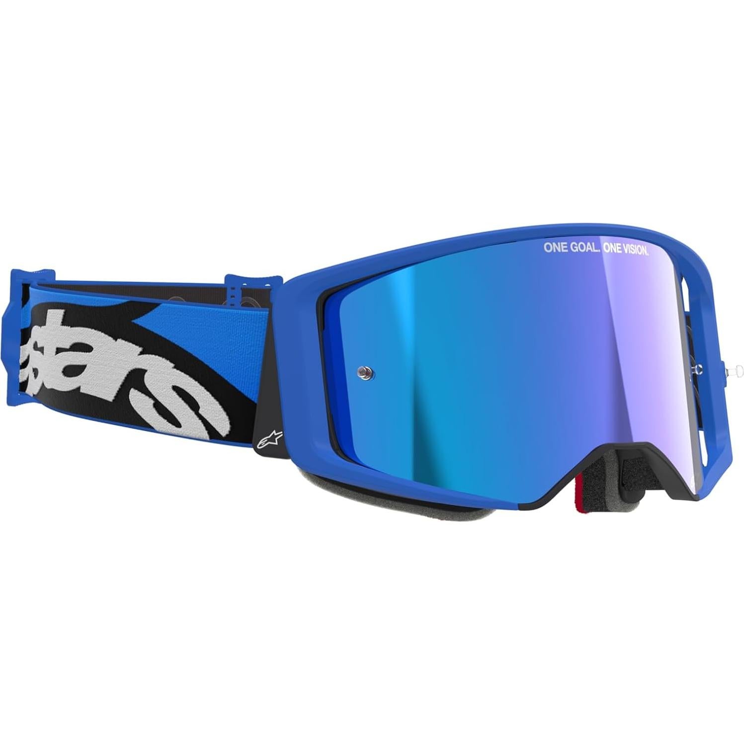 Gafas Alpinestars Supertech Stream Off Road Azul Espejo