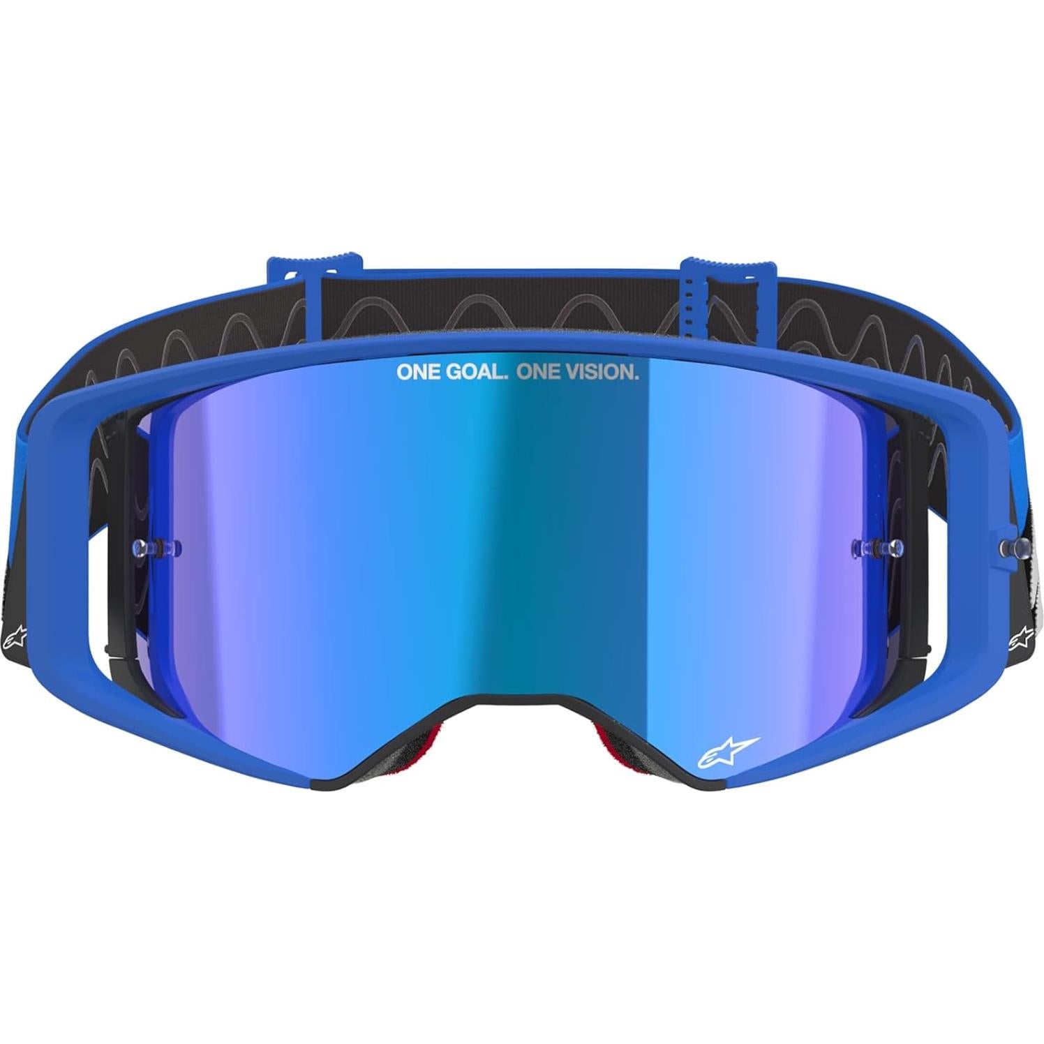 Gafas Alpinestars Supertech Stream Off Road Azul Espejo