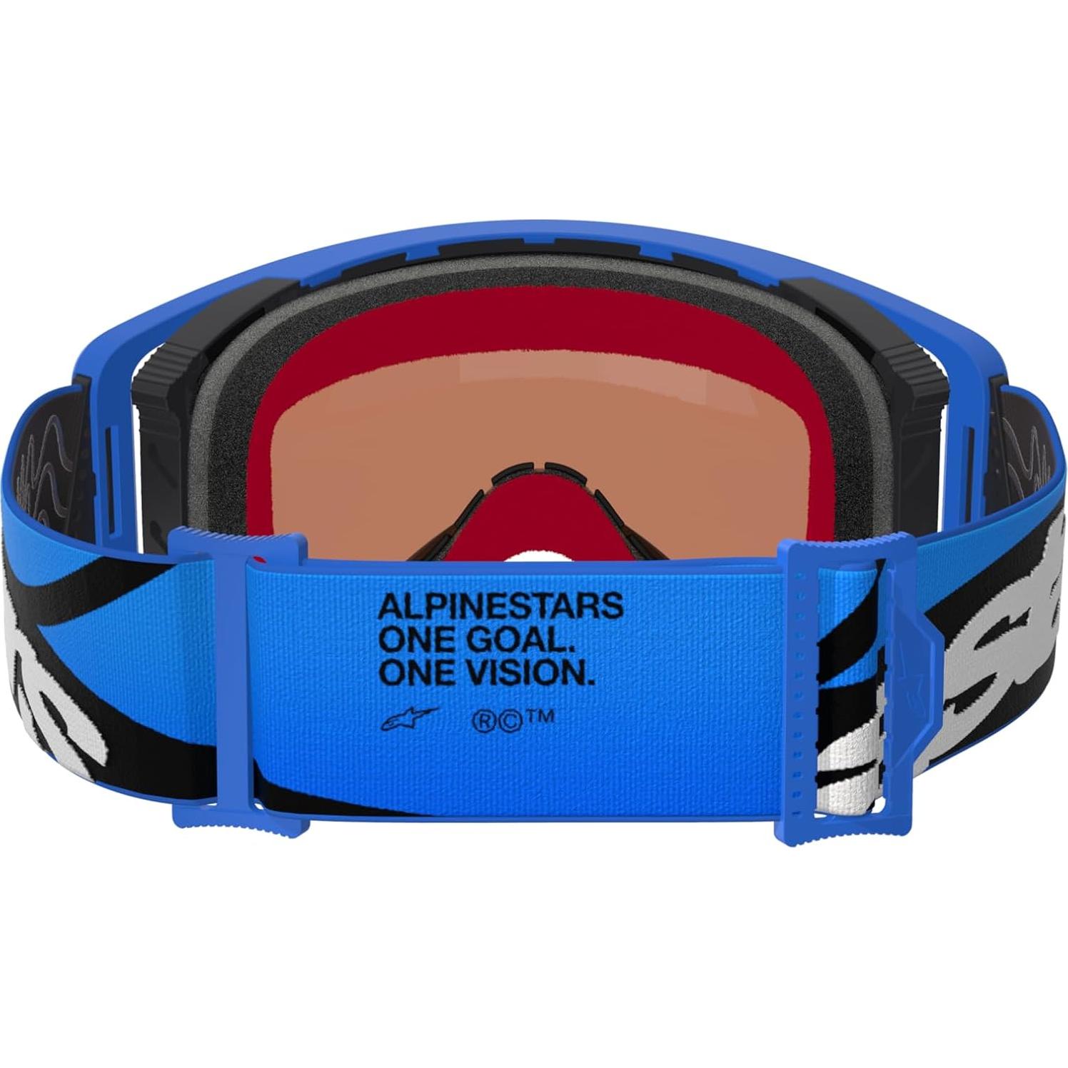 Gafas Alpinestars Supertech Stream Off Road Azul Espejo