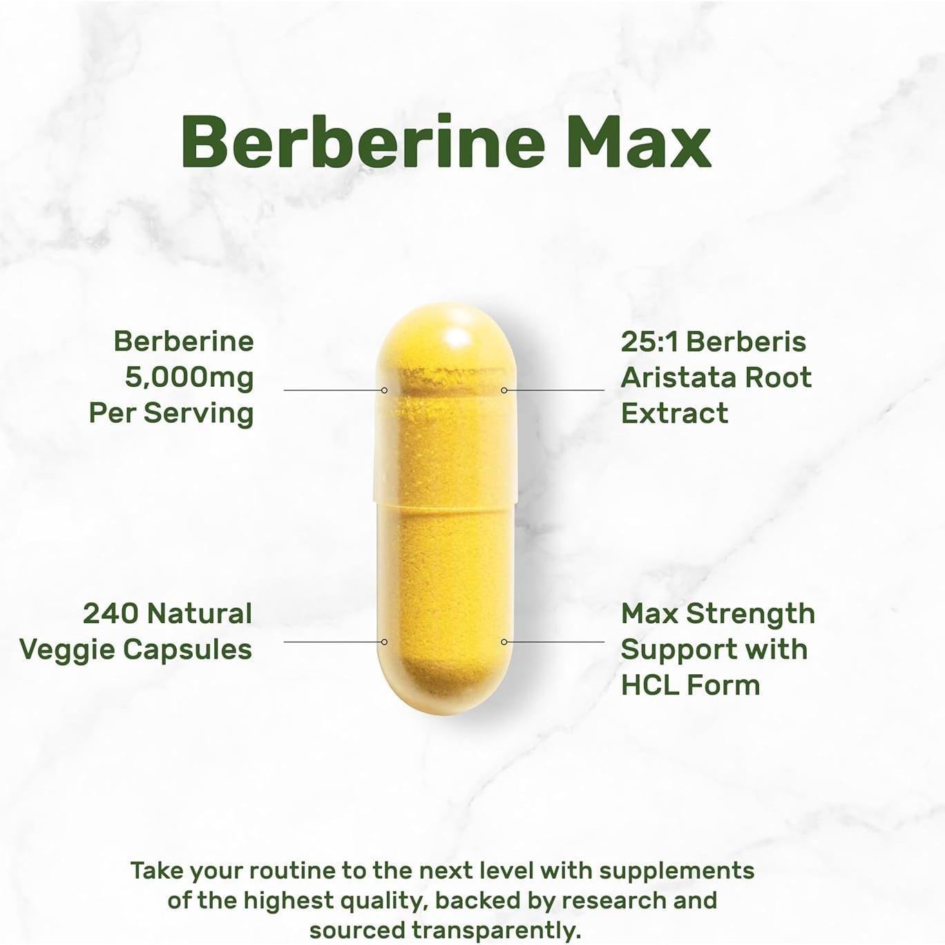 Suplemento Deal Berberina Max 5000mg con Cúrcuma 240 Cápsulas