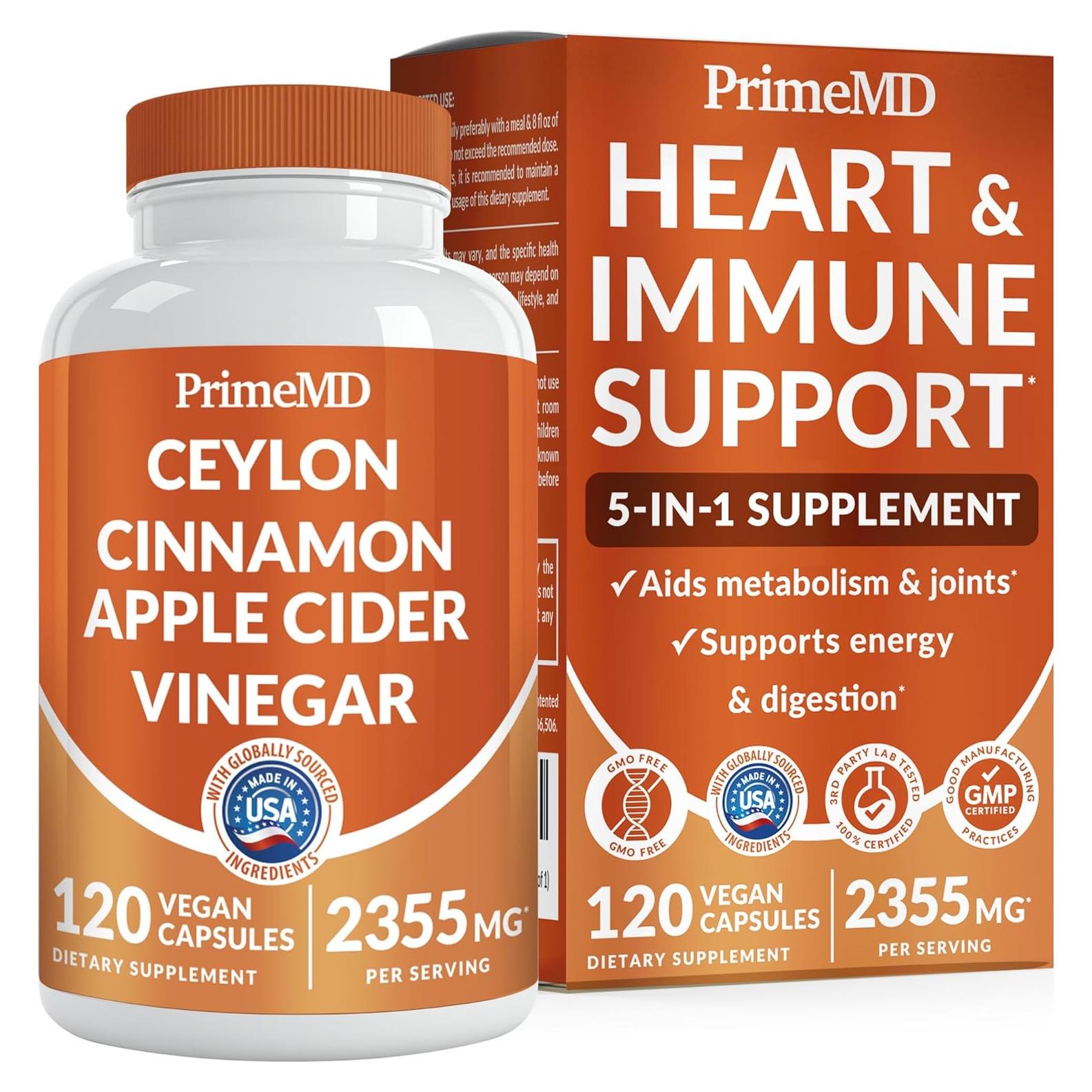 Cápsulas de Canela de Ceilán PrimeMD 2355mg 120 ct