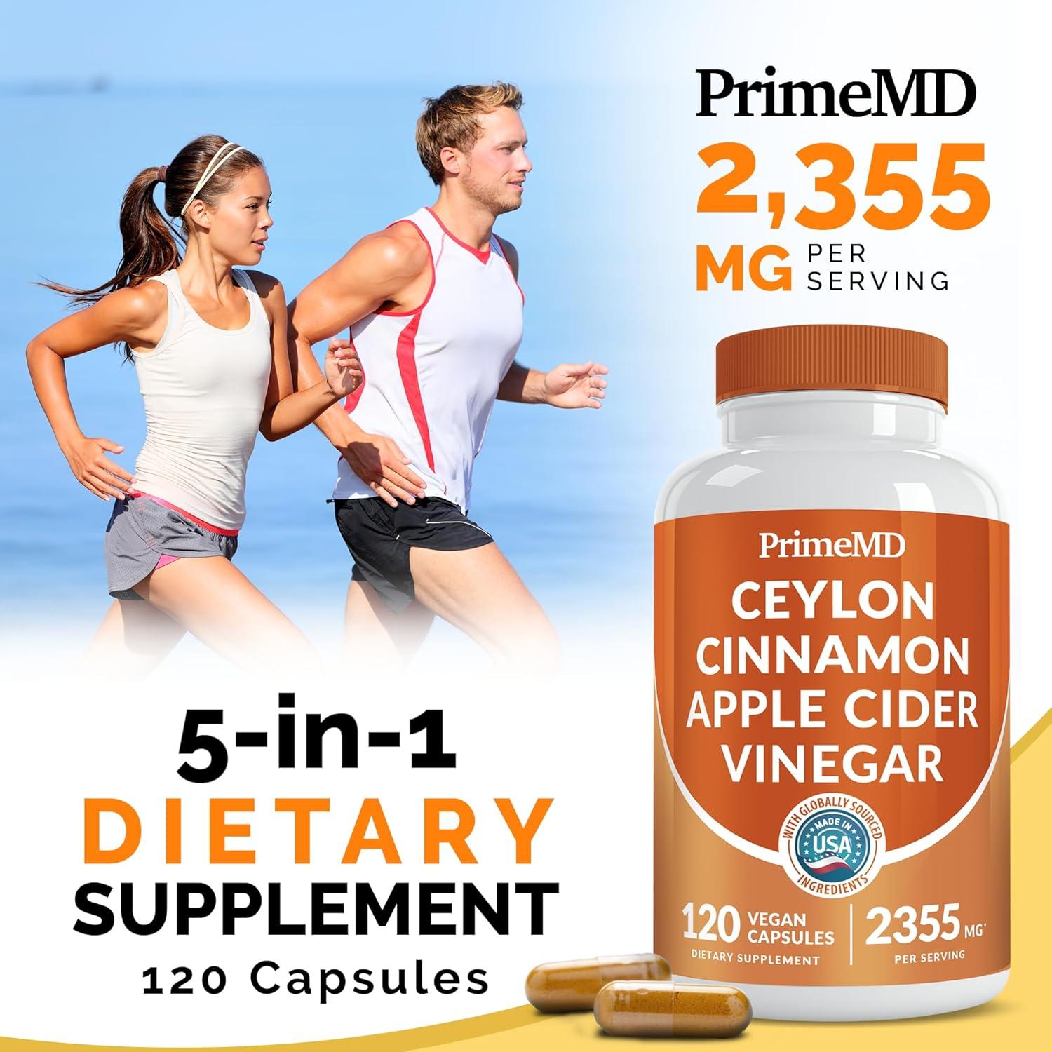 Cápsulas de Canela de Ceilán PrimeMD 2355mg 120 ct