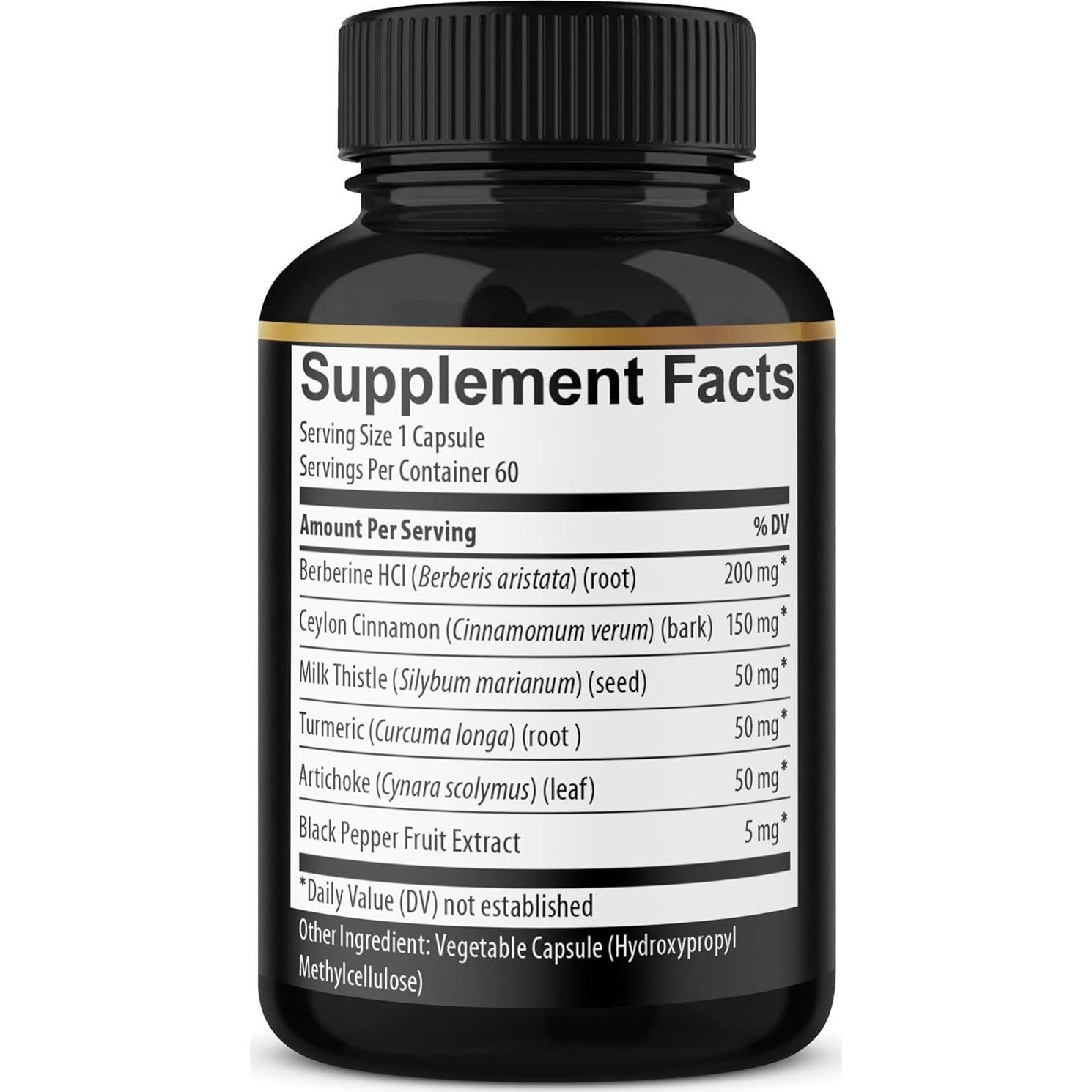 Suplemento de Berberina con Canela de Ceilán 60 Cápsulas