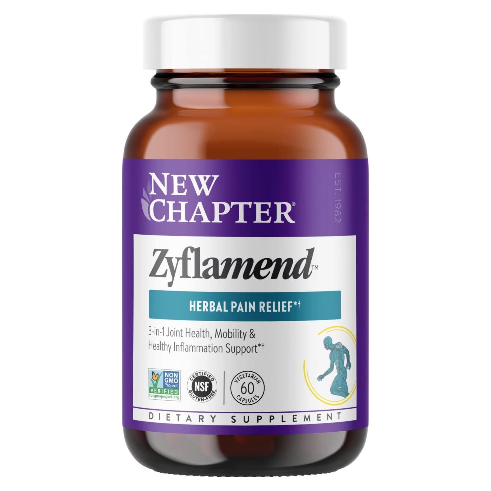Zyflamend New Chapter Suplemento Herbal para Articulaciones 60 Cápsulas