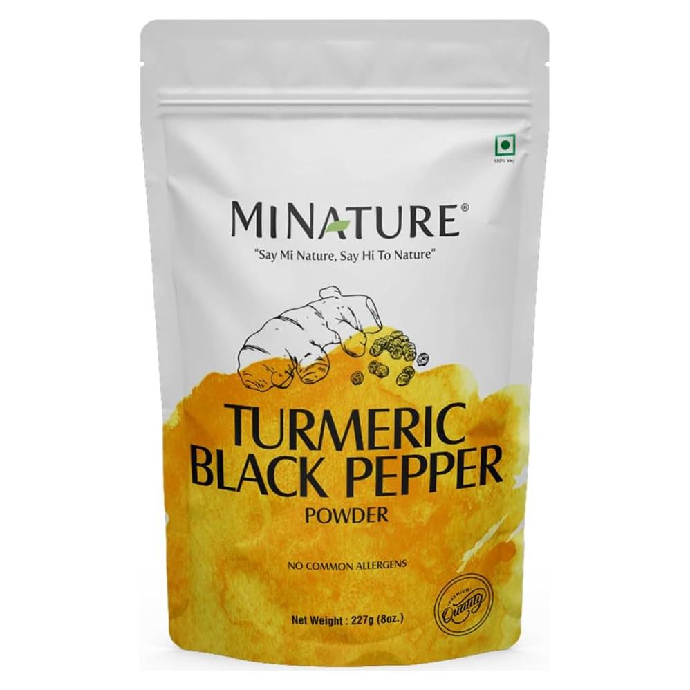 Polvo de Pimienta Negra y Cúrcuma Mi Naturaleza 227g Vegano