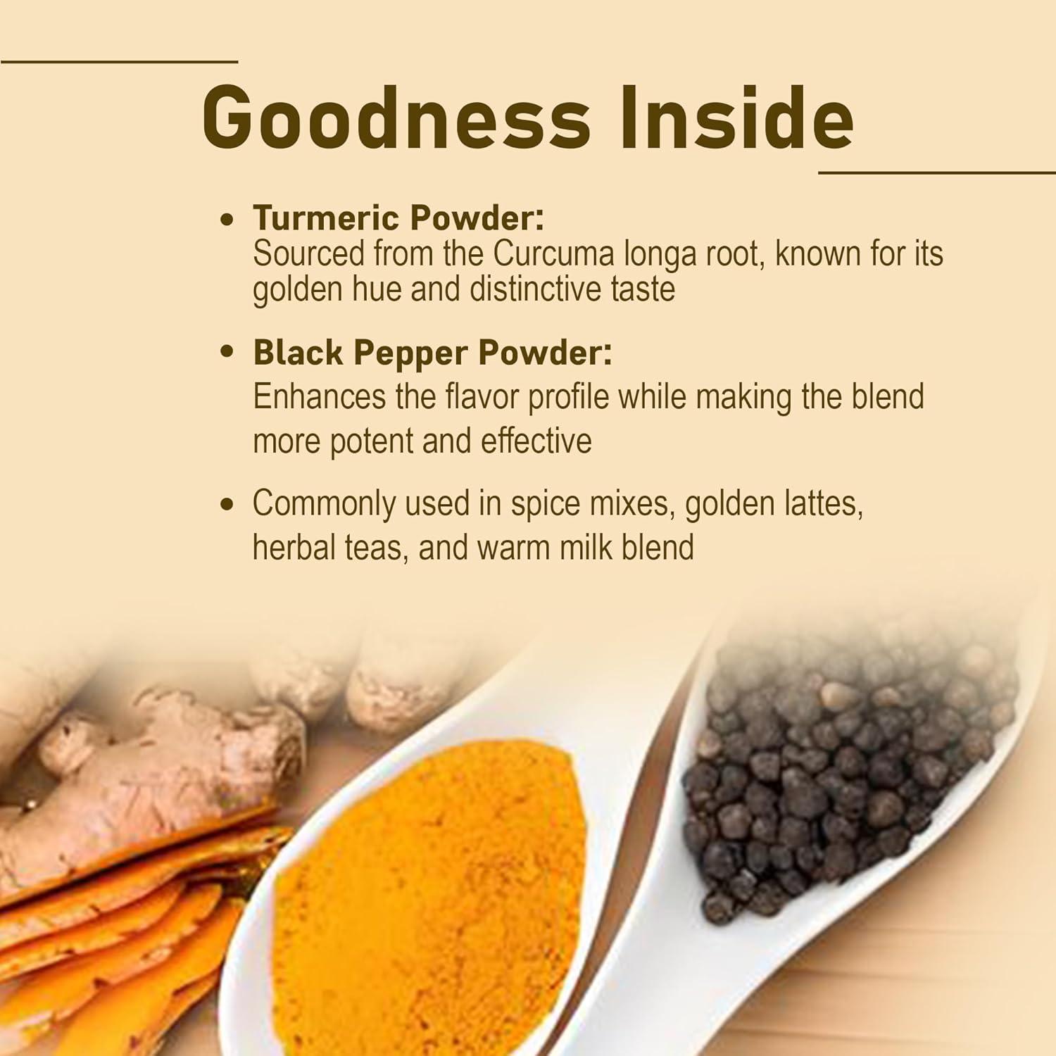 Polvo de Pimienta Negra y Cúrcuma Mi Naturaleza 227g Vegano