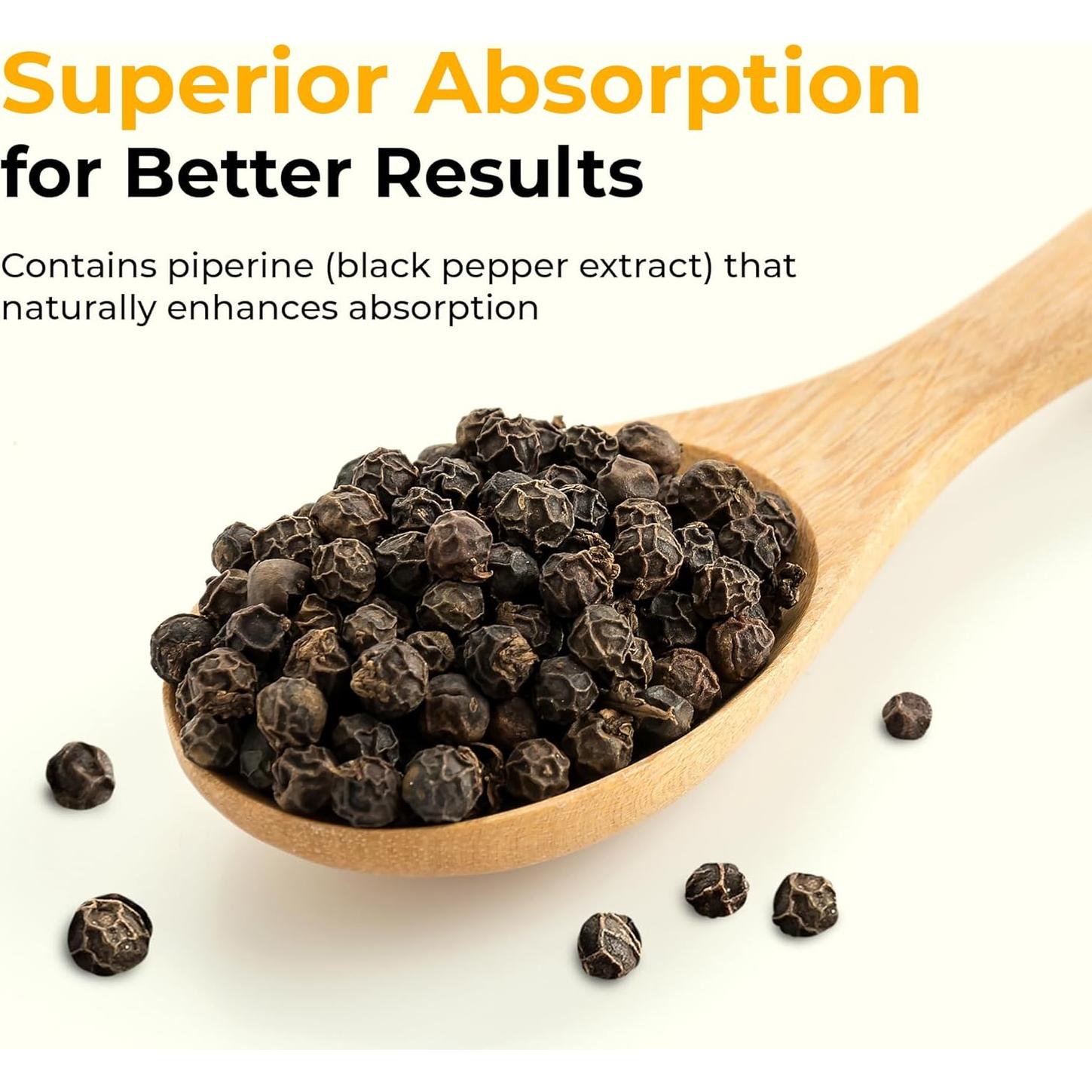 Cápsulas de Cúrcuma y Curcumina NuVitality - 120 Unidades