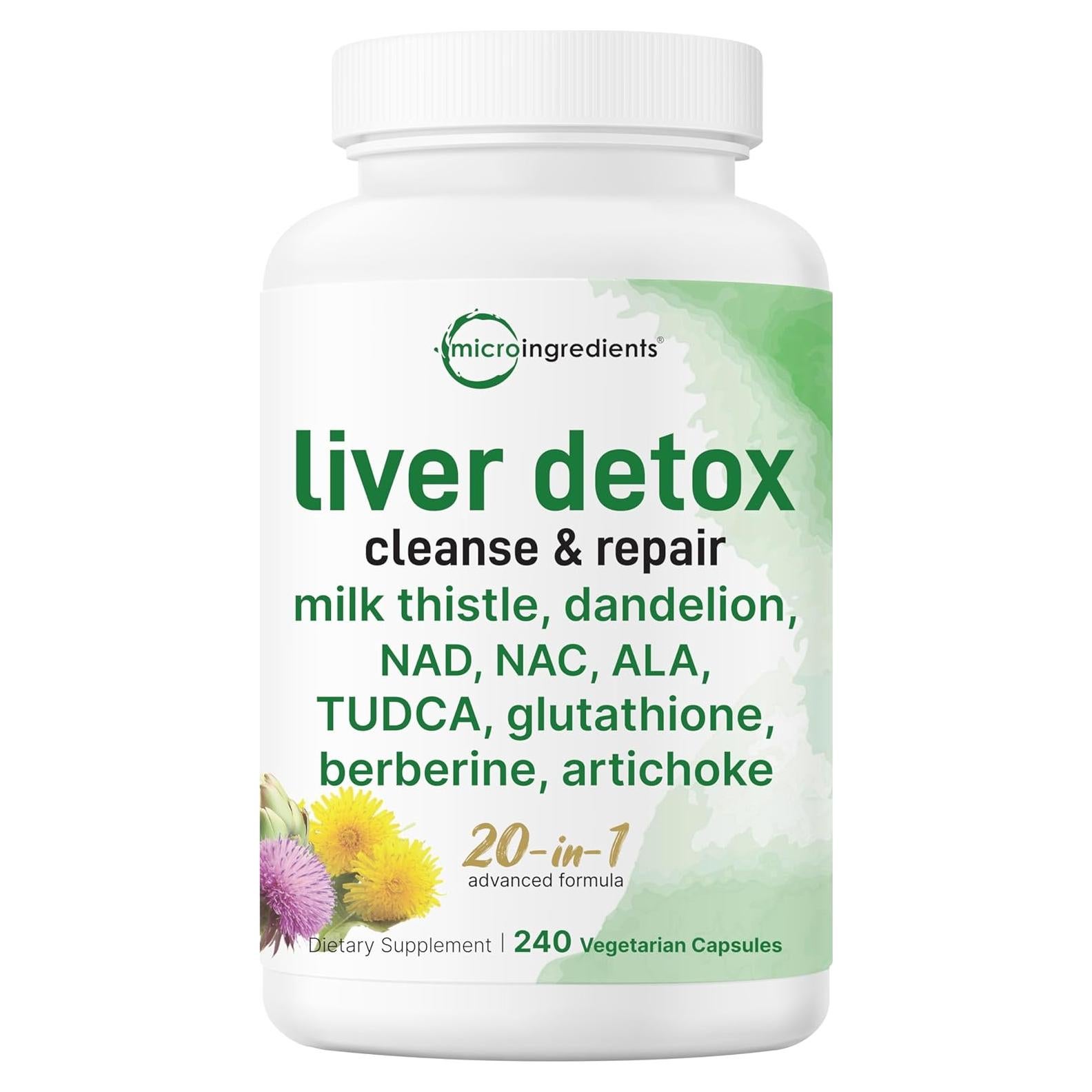 Suplemento Desintoxicación Hepática Micro Ingredients 240 Cápsulas