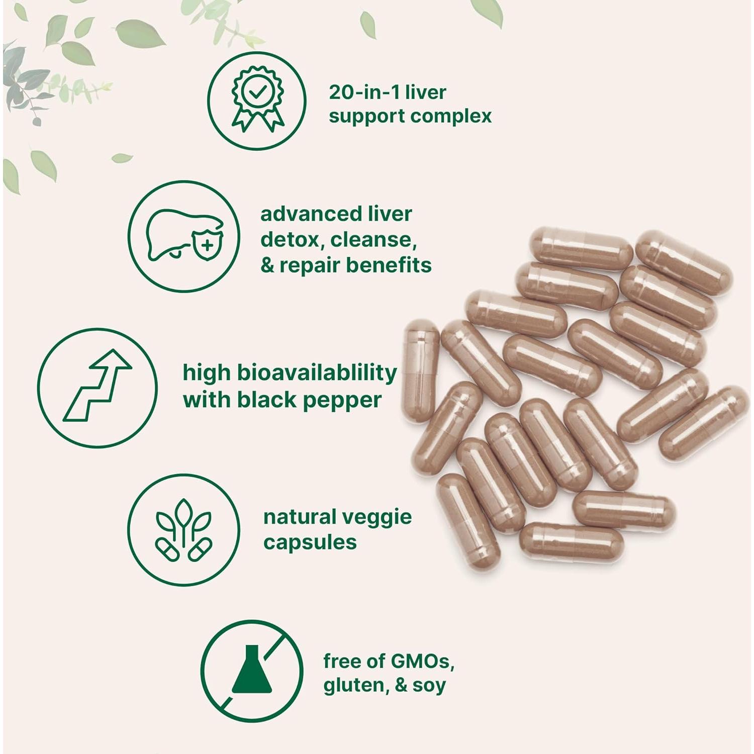 Suplemento Desintoxicación Hepática Micro Ingredients 240 Cápsulas