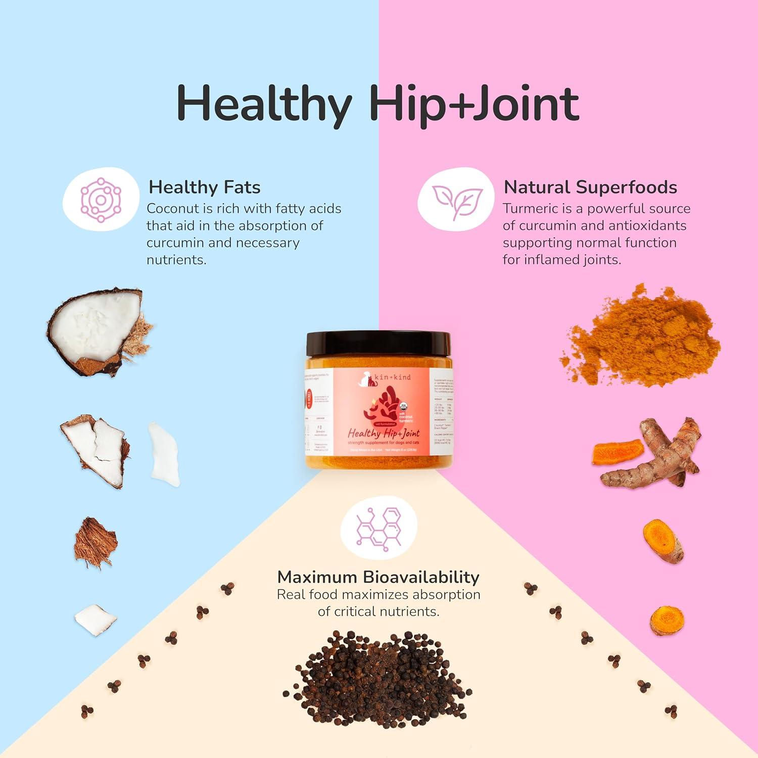 Suplemento Articular Kin+Kind para Perros y Gatos 113 g