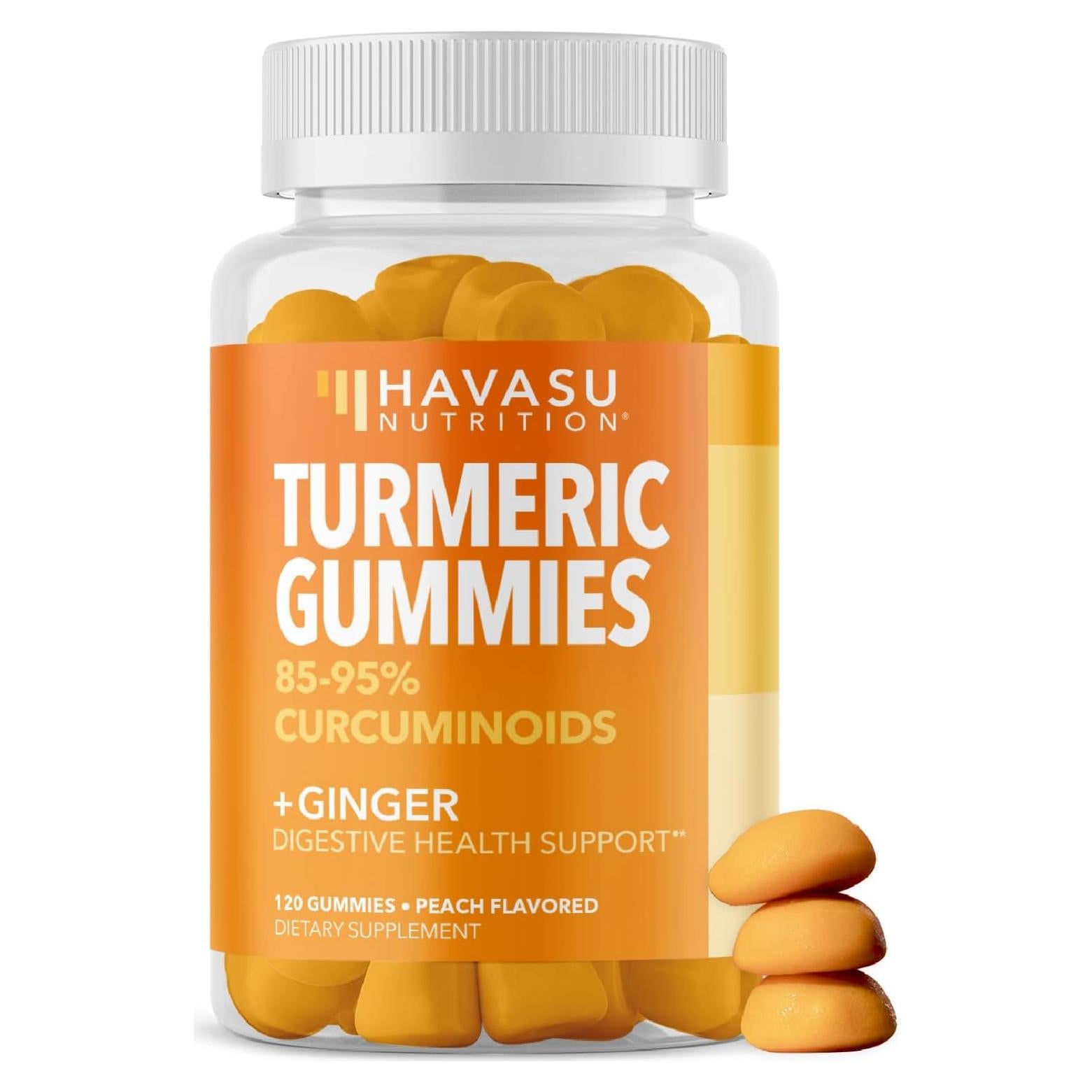 Gomitas de Cúrcuma y Jengibre Havasu - 120 Unidades Veganas