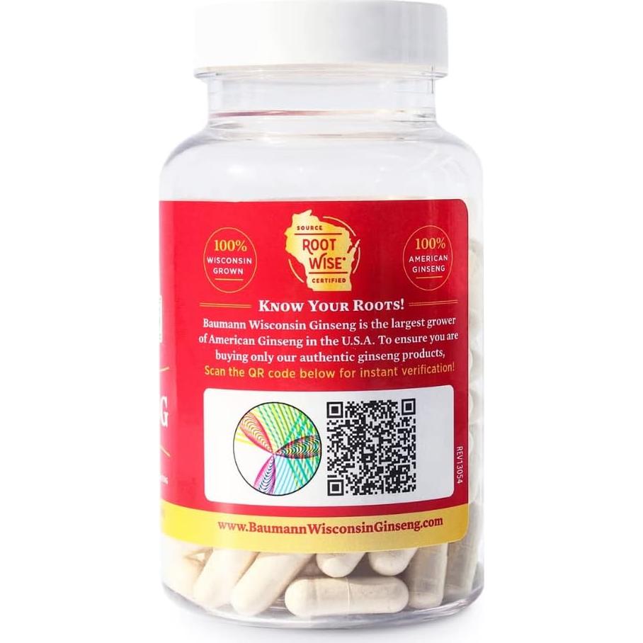 Cápsulas de Ginseng Americano Baumann 130 Pastillas 400 mg
