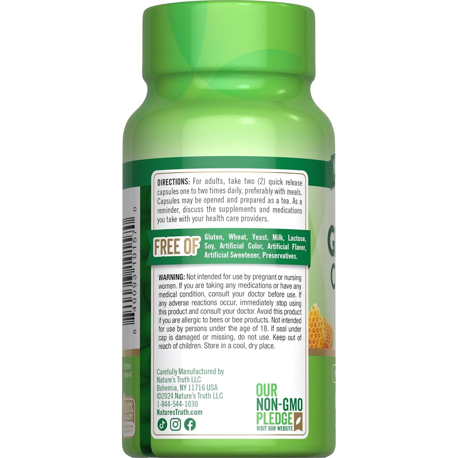 Complejo de Ginseng La Verdad de la Naturaleza 60 Cápsulas