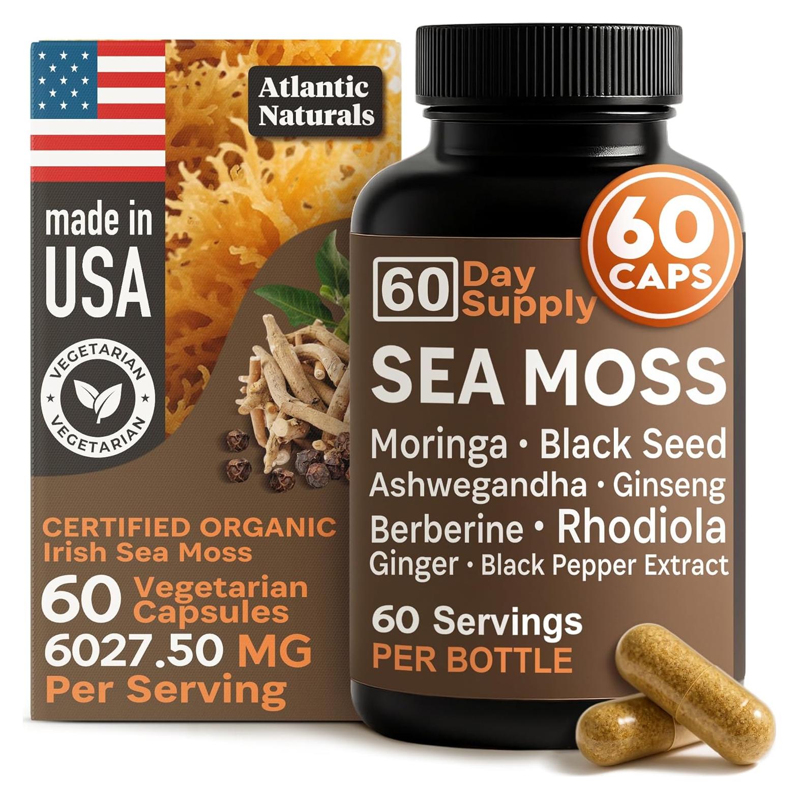 Cápsulas de Musgo Marino Atlantic Naturals 60 Unidades