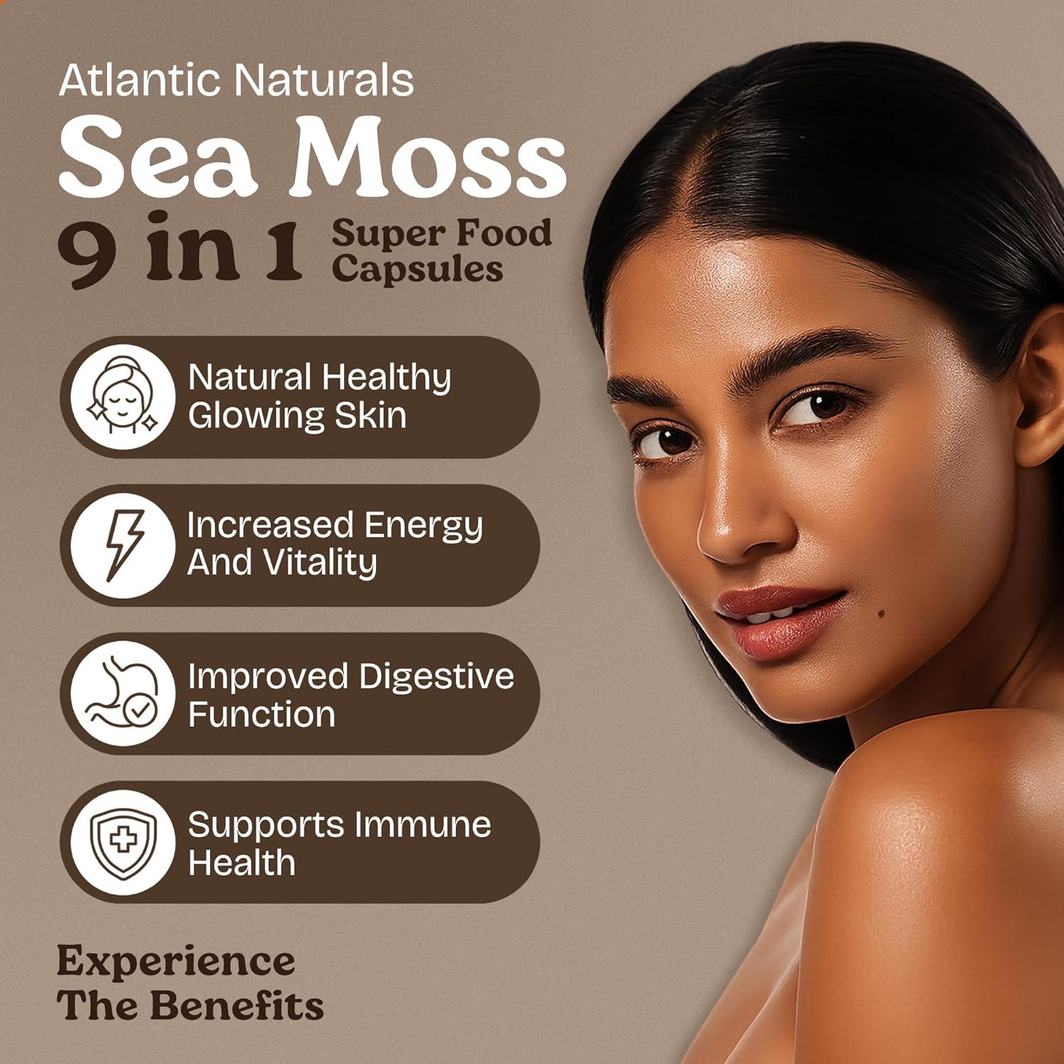 Cápsulas de Musgo Marino Atlantic Naturals 60 Unidades