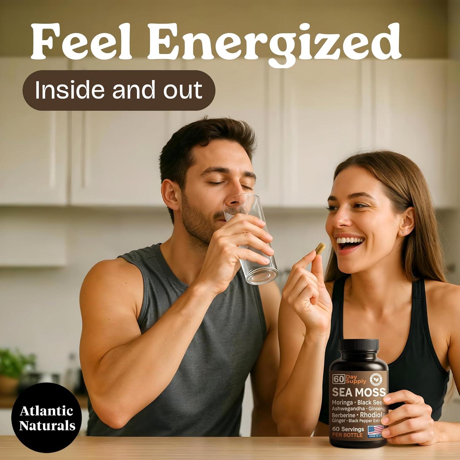 Cápsulas de Musgo Marino Atlantic Naturals 60 Unidades