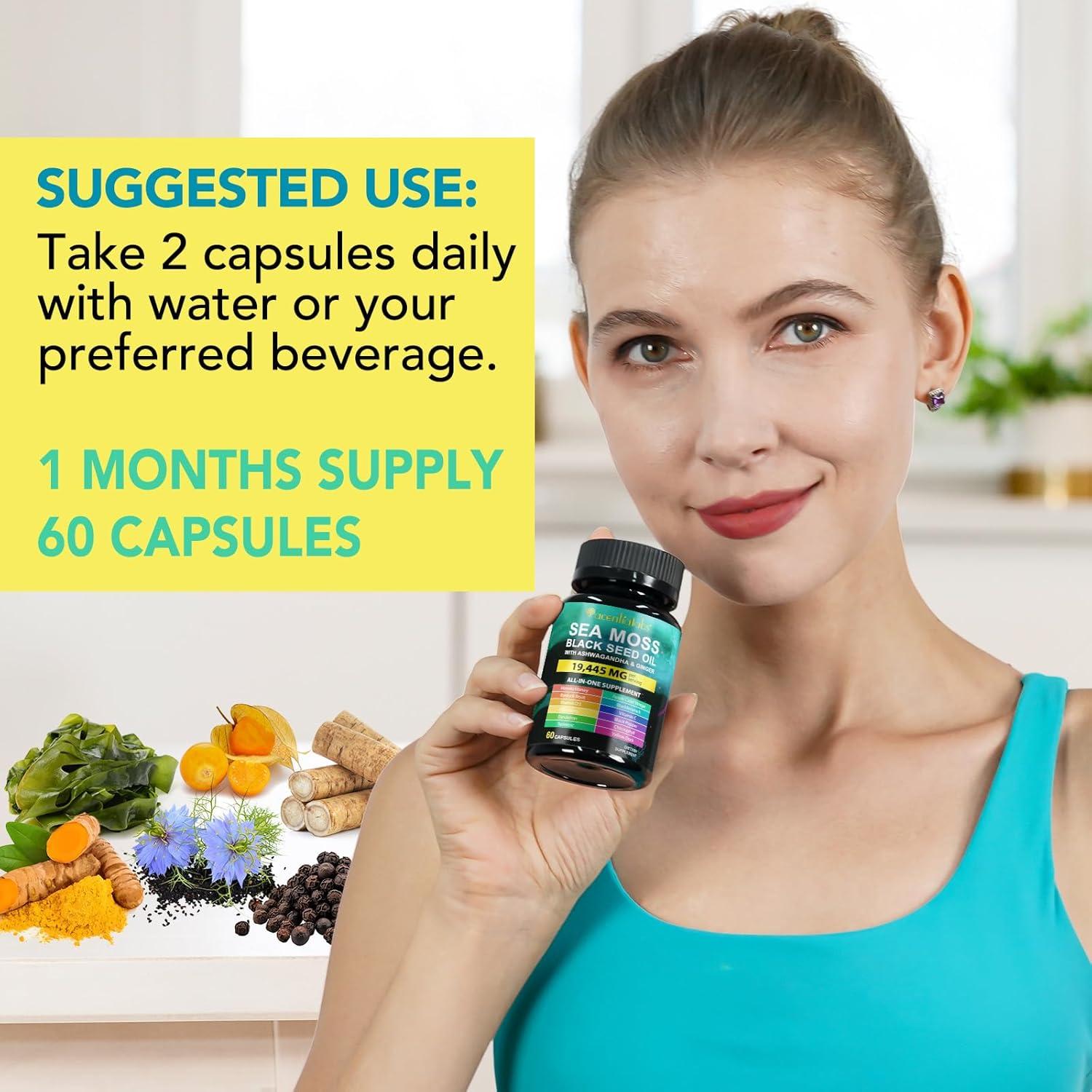 Suplemento Aceite de Semilla de Sámara de Musgo Marino 60 Cápsulas