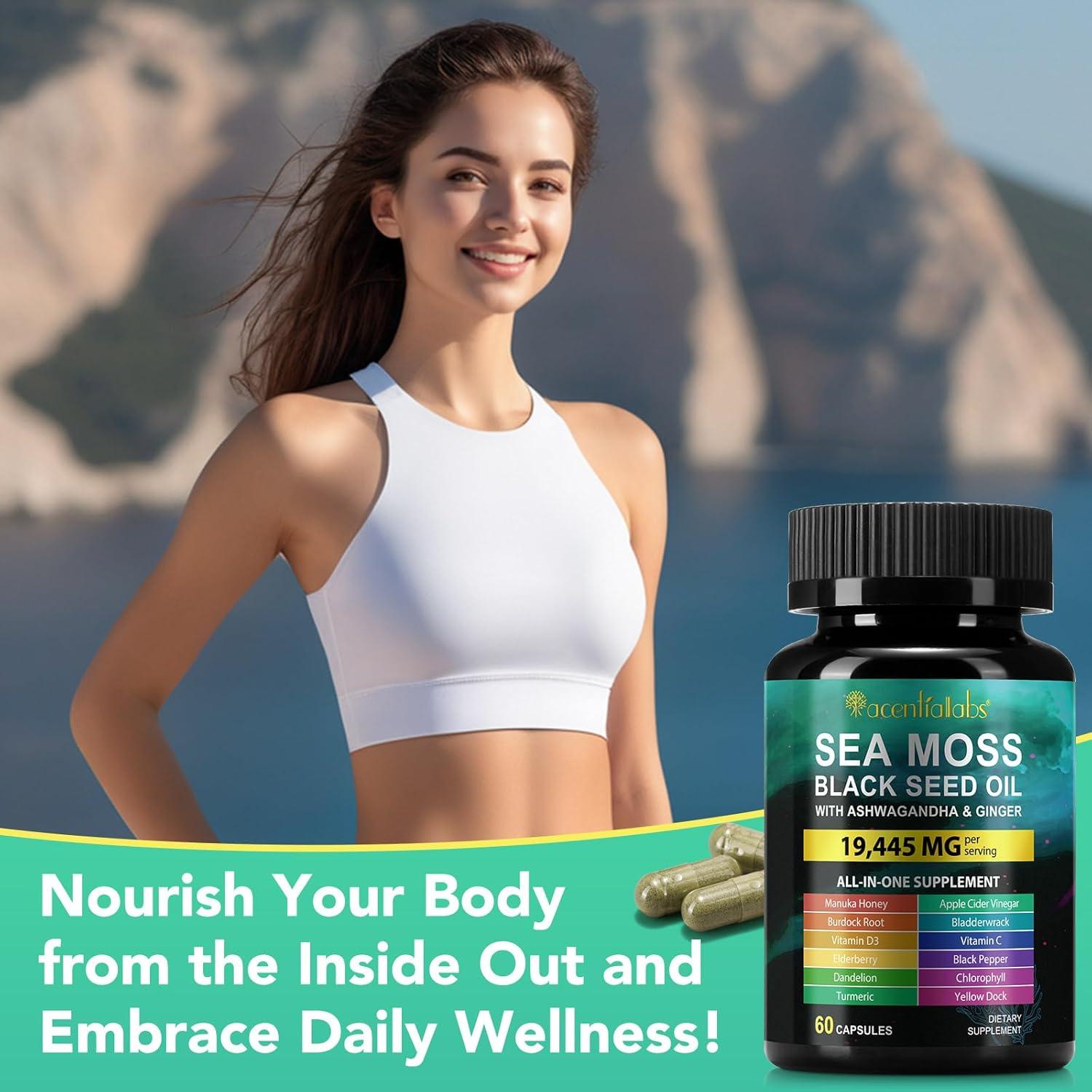 Suplemento Aceite de Semilla de Sámara de Musgo Marino 60 Cápsulas