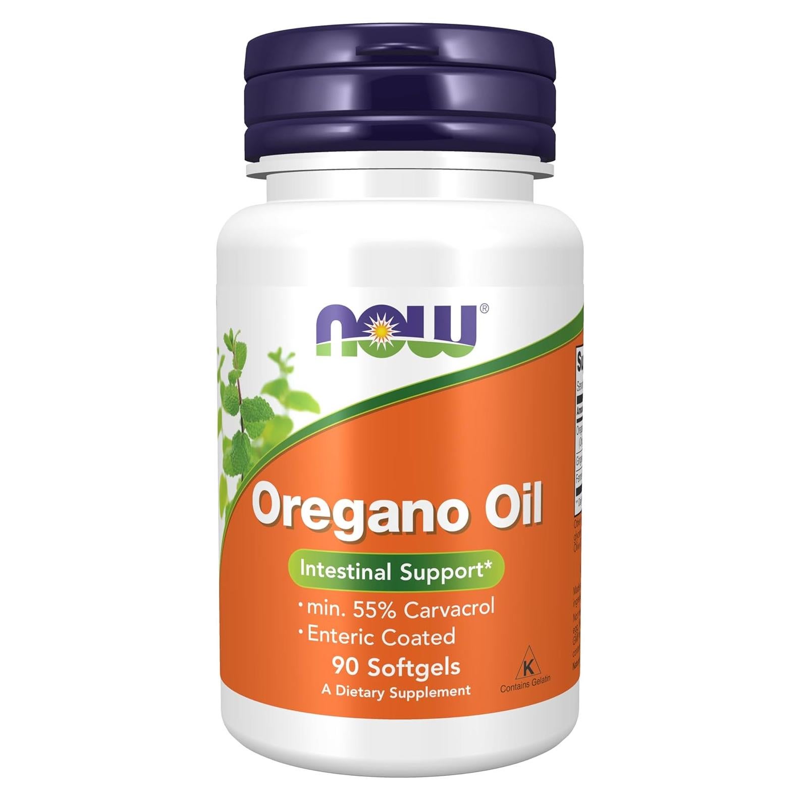Suplemento NOW Foods Aceite de Orégano 90 Gelatinas Blandas