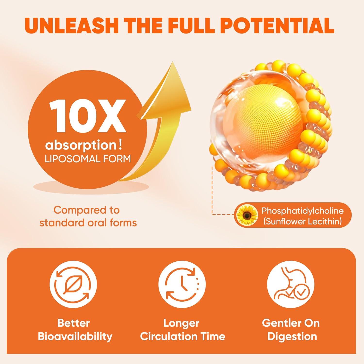 Suplemento Liposomal de Cúrcuma y Jengibre 2000mg - 120 Cápsulas