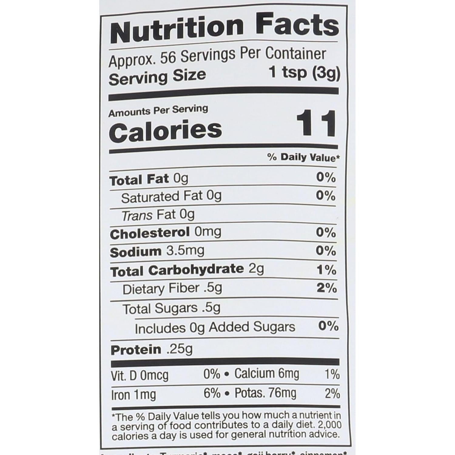 Mezcla Superfood de Leche Dorada Sunfoods - 170 g Orgánica